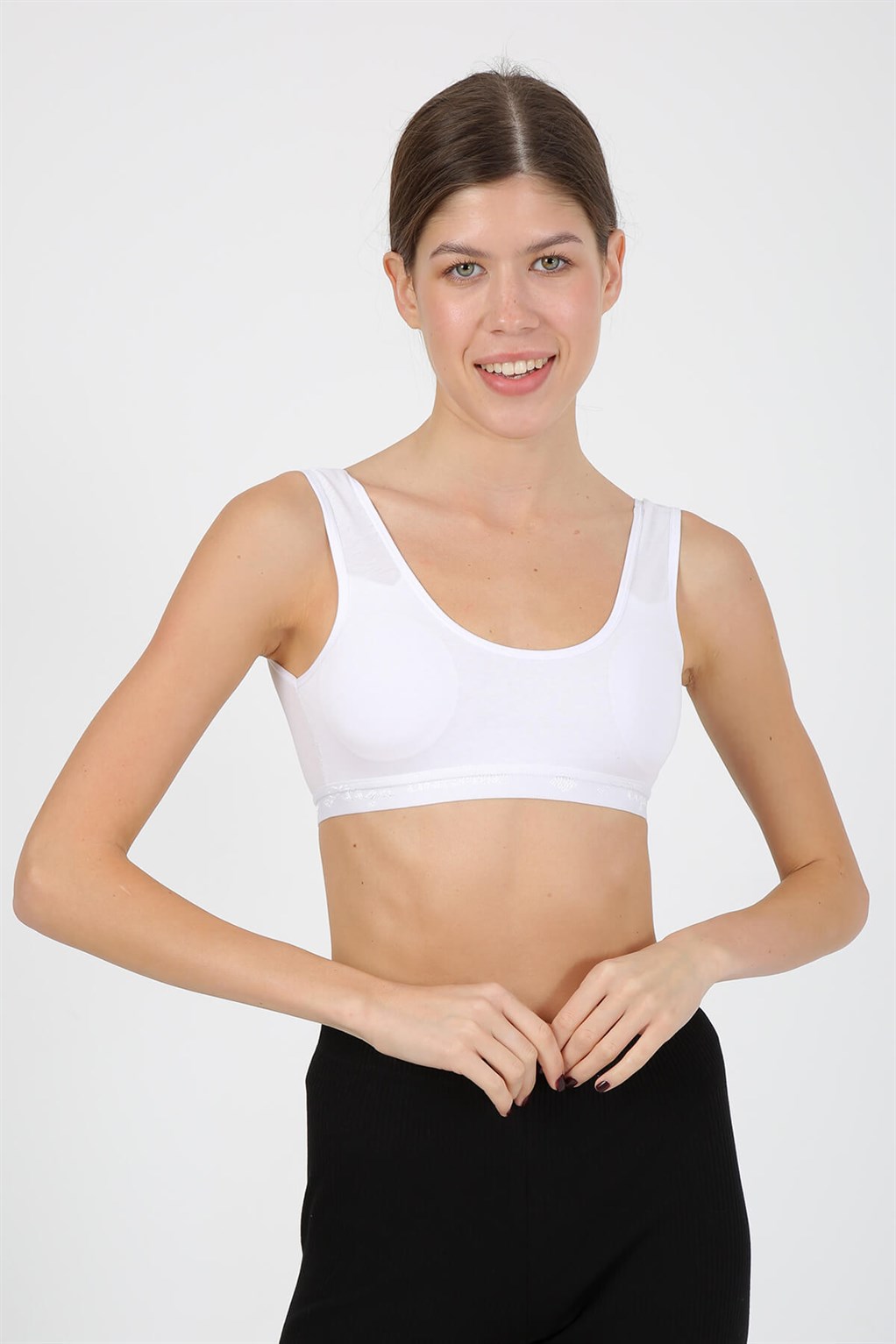 Akbeniz Kalın Askılı Pedli Büstiyer 2154