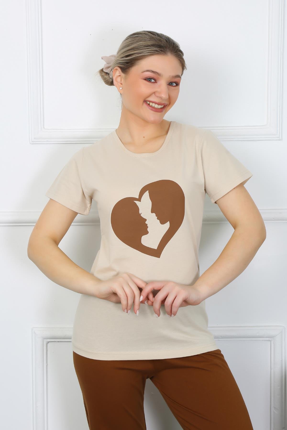 Akbeniz Kısa Kol Penye Pijama Takımı 4209