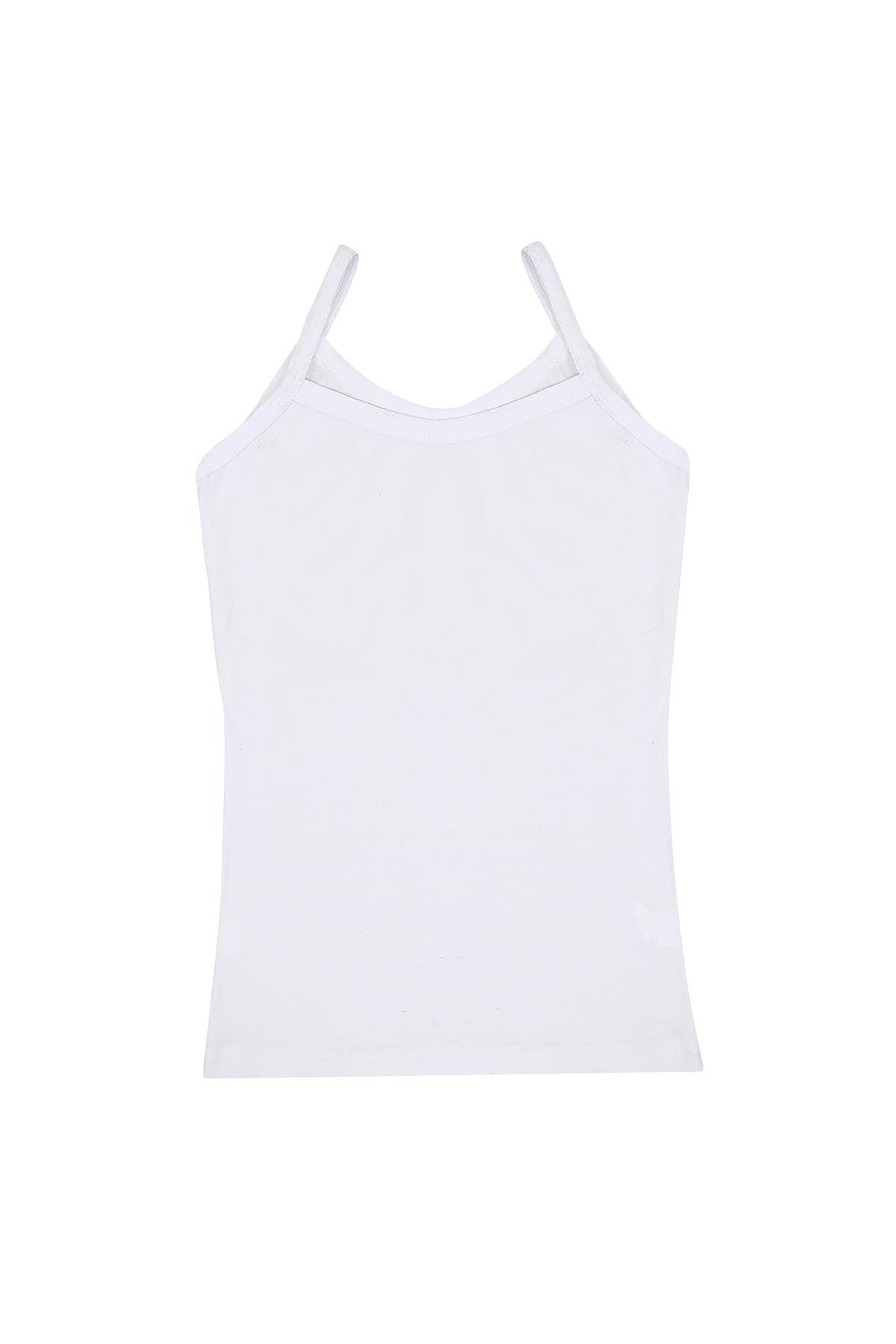 Akbeniz Kız Çocuk 3'lü İp Askılı Atlet