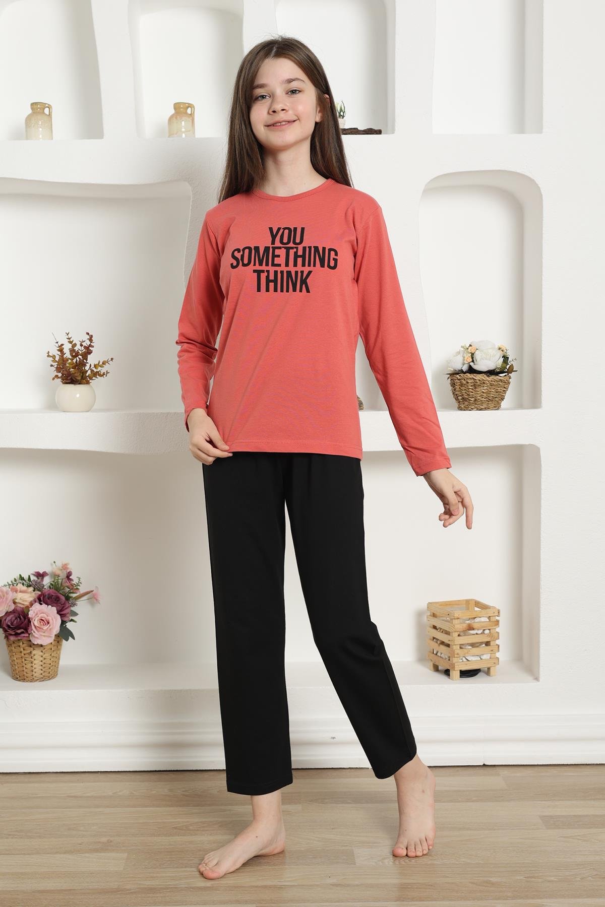 Akbeniz Kız Çocuk Penye Pijama Takım 20423