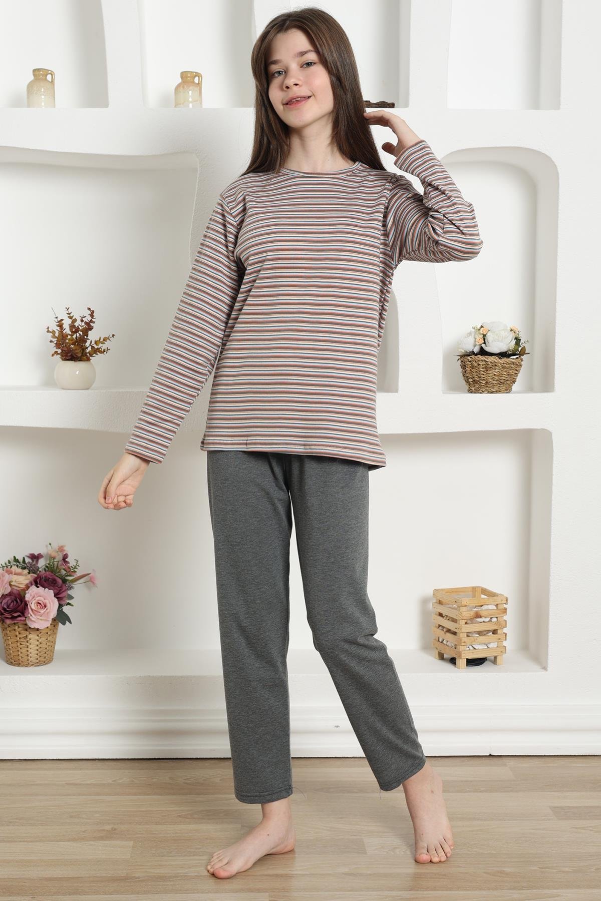 Akbeniz Kız Çocuk Penye Pijama Takım 20424