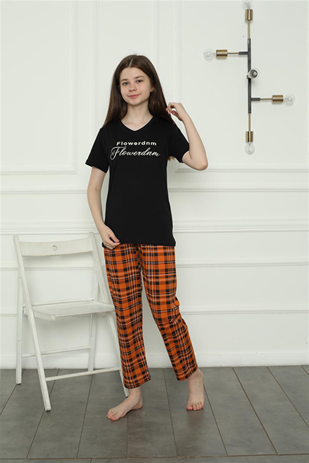 Akbeniz Kız Çocuk Penye Pijama Takım 20408