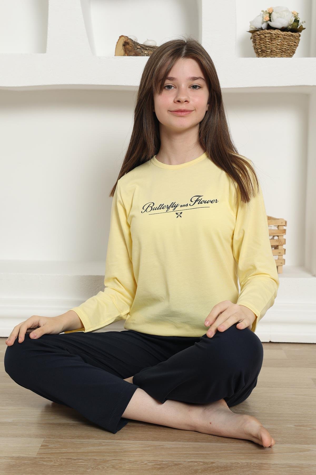 Akbeniz Kız Çocuk Penye Pijama Takım 20422