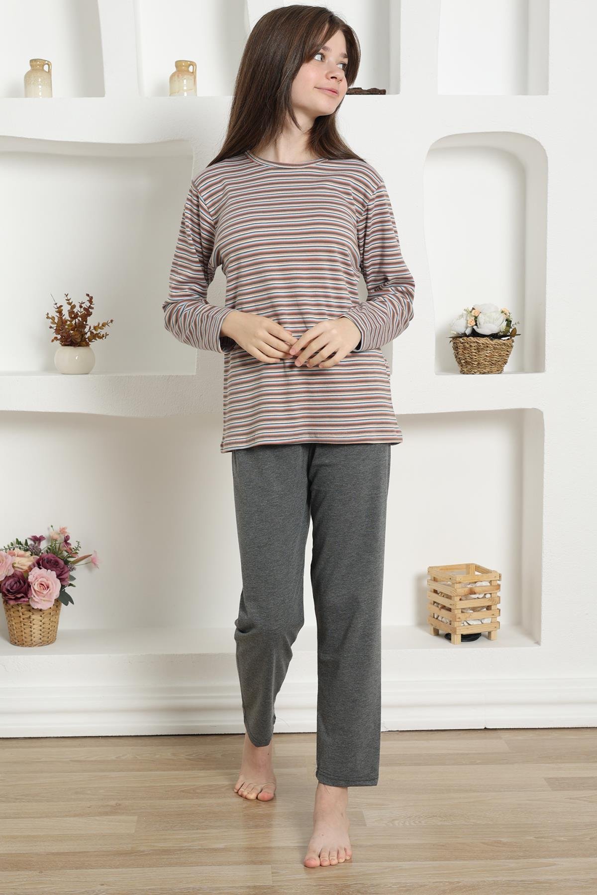 Akbeniz Kız Çocuk Penye Pijama Takım 20424