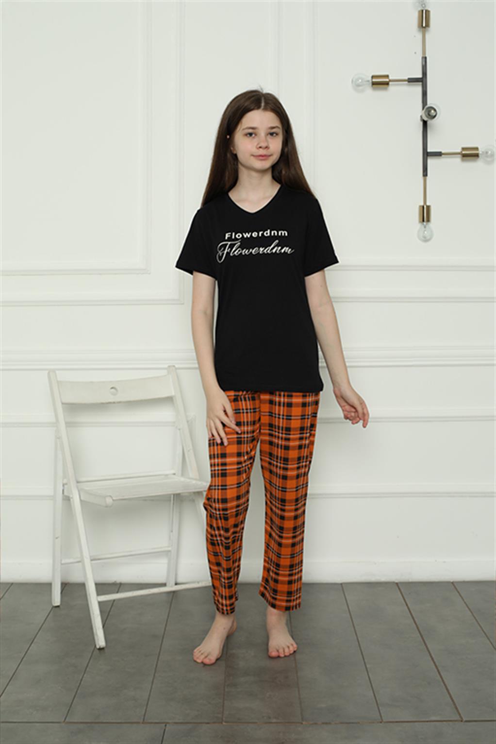 Akbeniz Kız Çocuk Penye Pijama Takım 20408