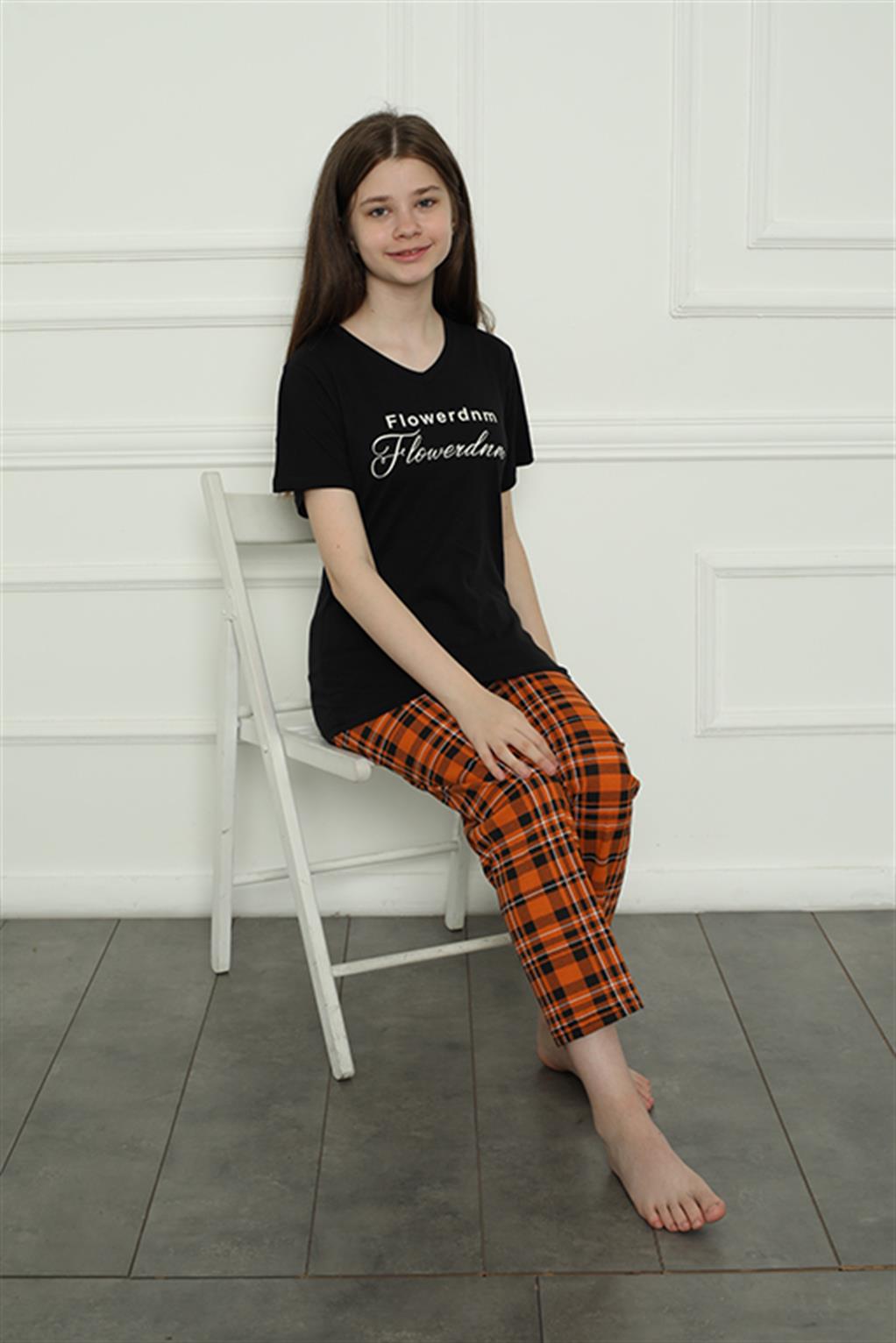 Akbeniz Kız Çocuk Penye Pijama Takım 20408