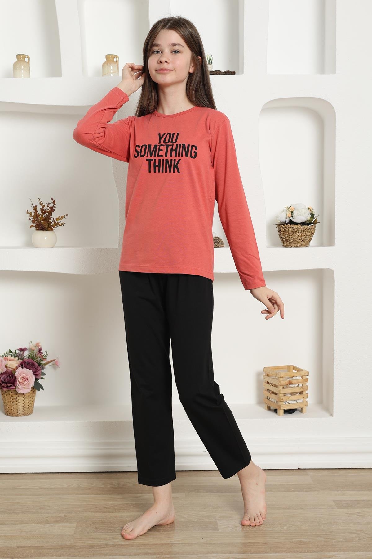 Akbeniz Kız Çocuk Penye Pijama Takım 20423