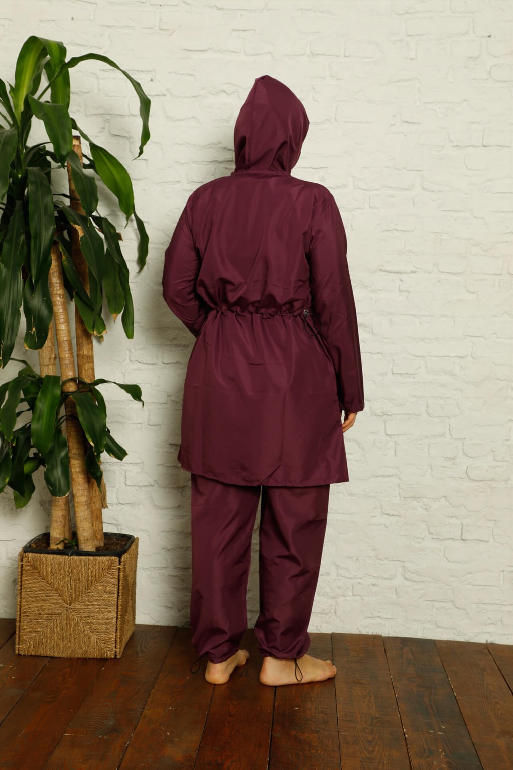 Akbeniz Tam Tesettür Büyük Beden Mayo 32009