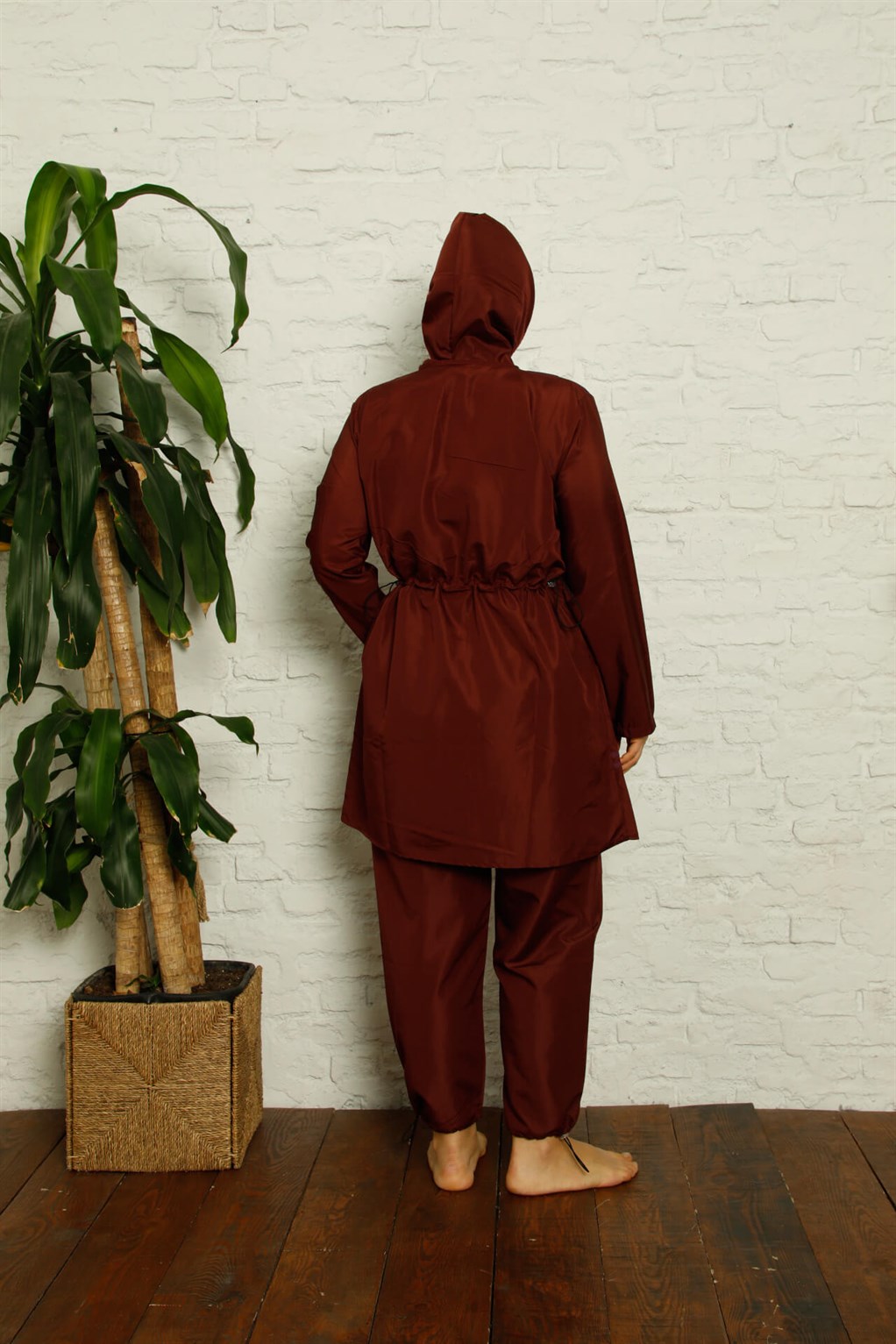 Akbeniz Tam Tesettür Büyük Beden Mayo 32007