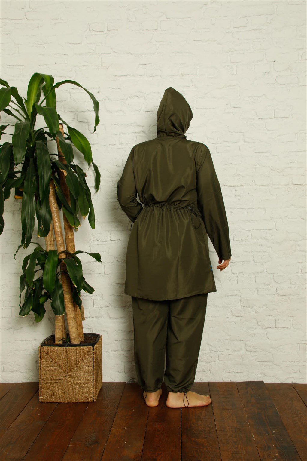 Akbeniz Tam Tesettür Büyük Beden Mayo 32003