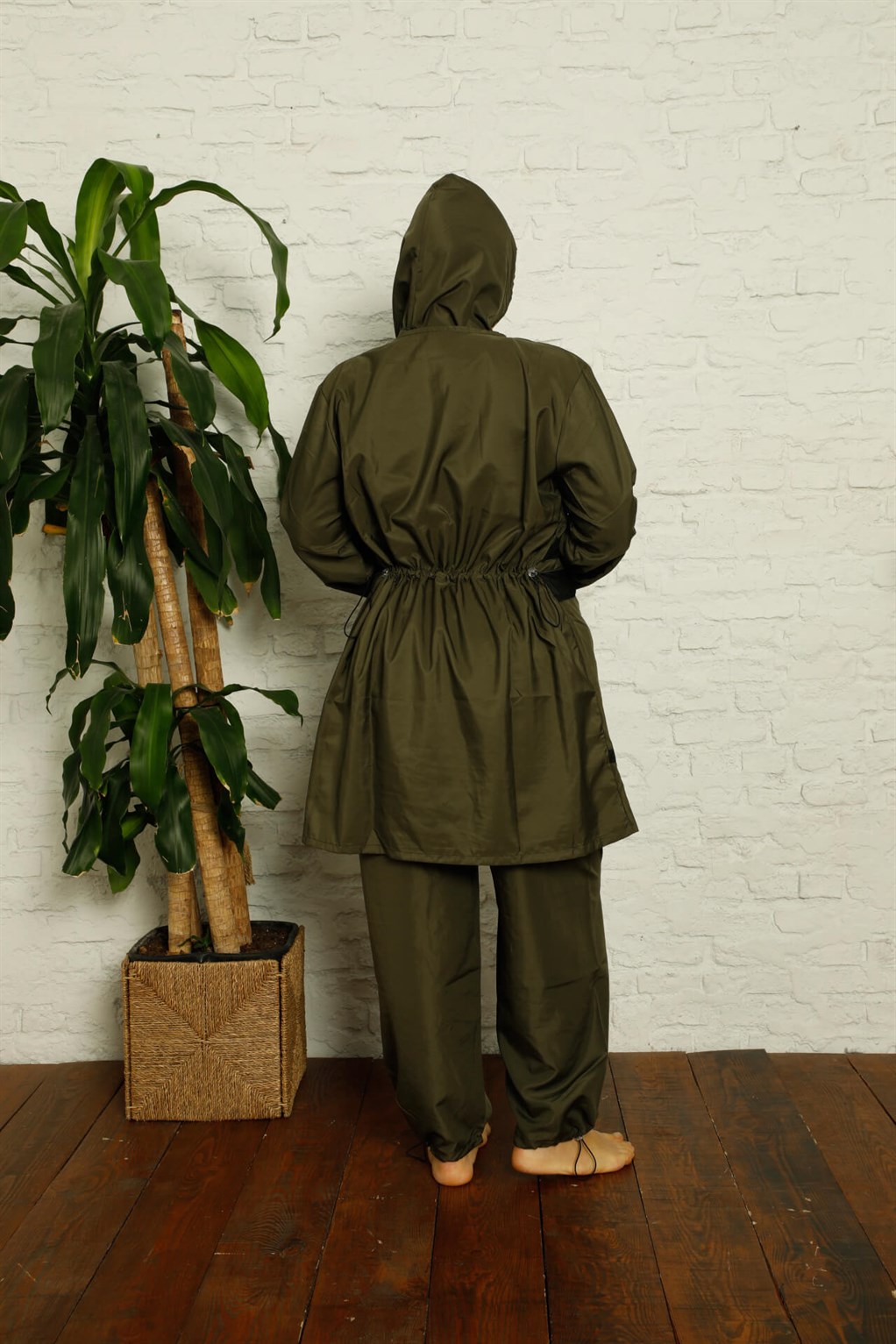 Akbeniz Tam Tesettür Büyük Beden Mayo 55006