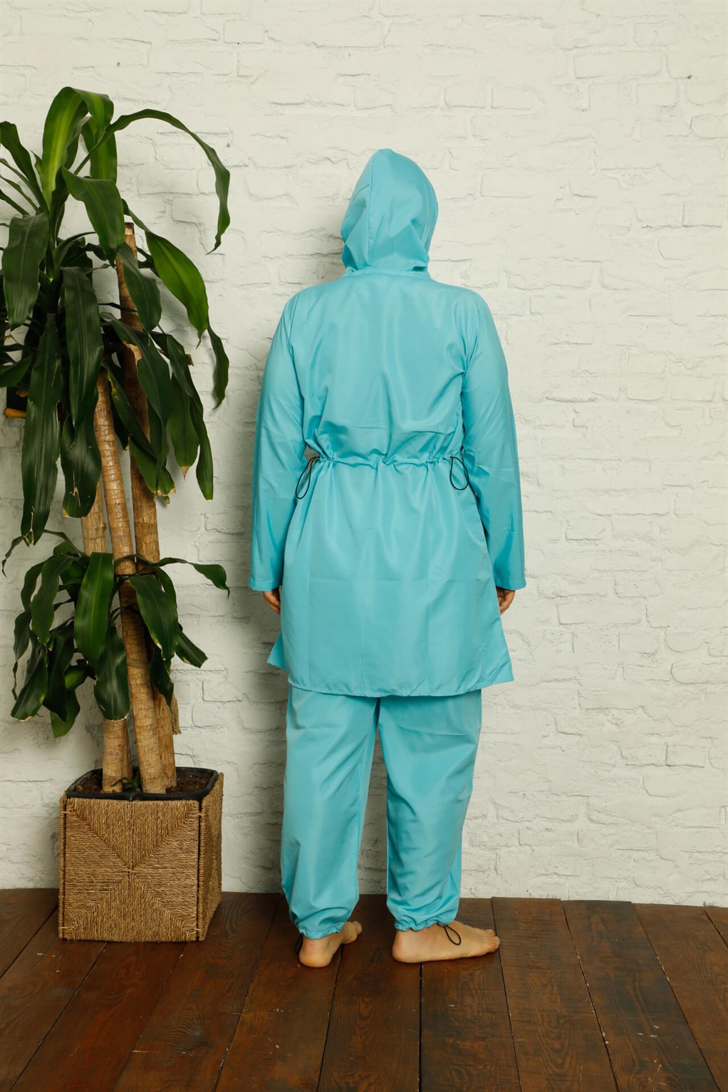 Akbeniz Tam Tesettür Büyük Beden Mayo 32014