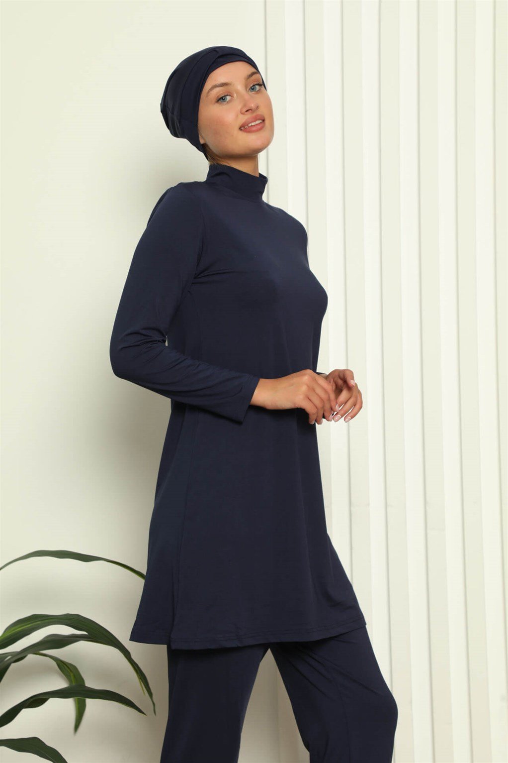 Akbeniz Tam Tesettür Likralı Mayo 31046