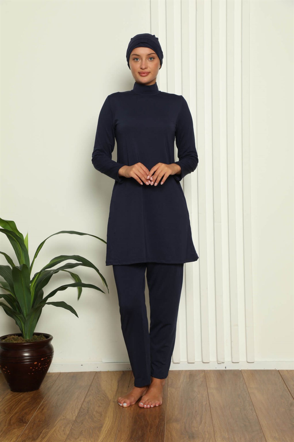 Akbeniz Tam Tesettür Likralı Mayo 31046