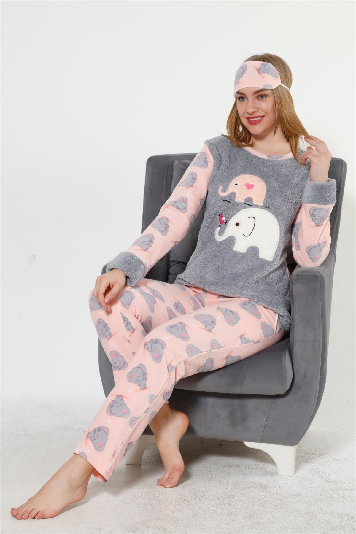 Akbeniz Well Soft Kadın Pijama Takımı 8030