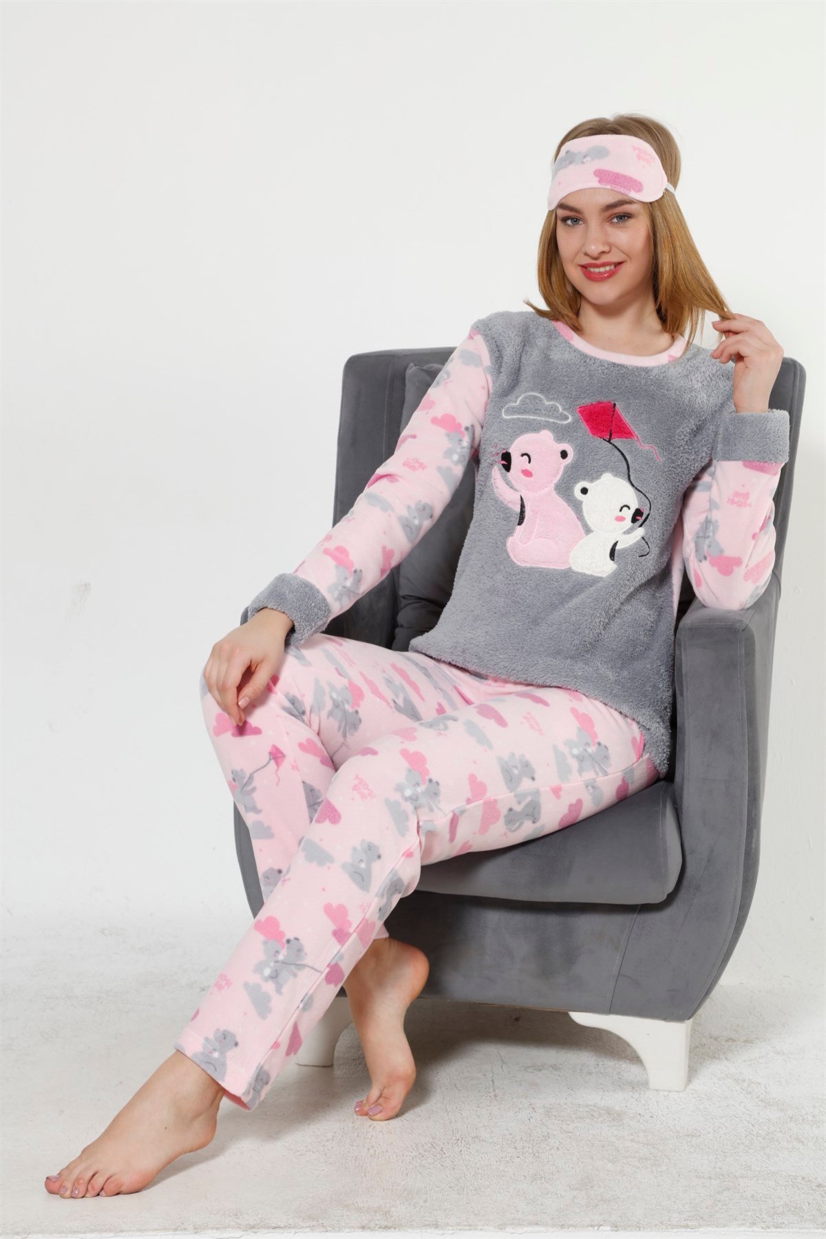 Akbeniz WellSoft Kadın Pijama Takımı 8031