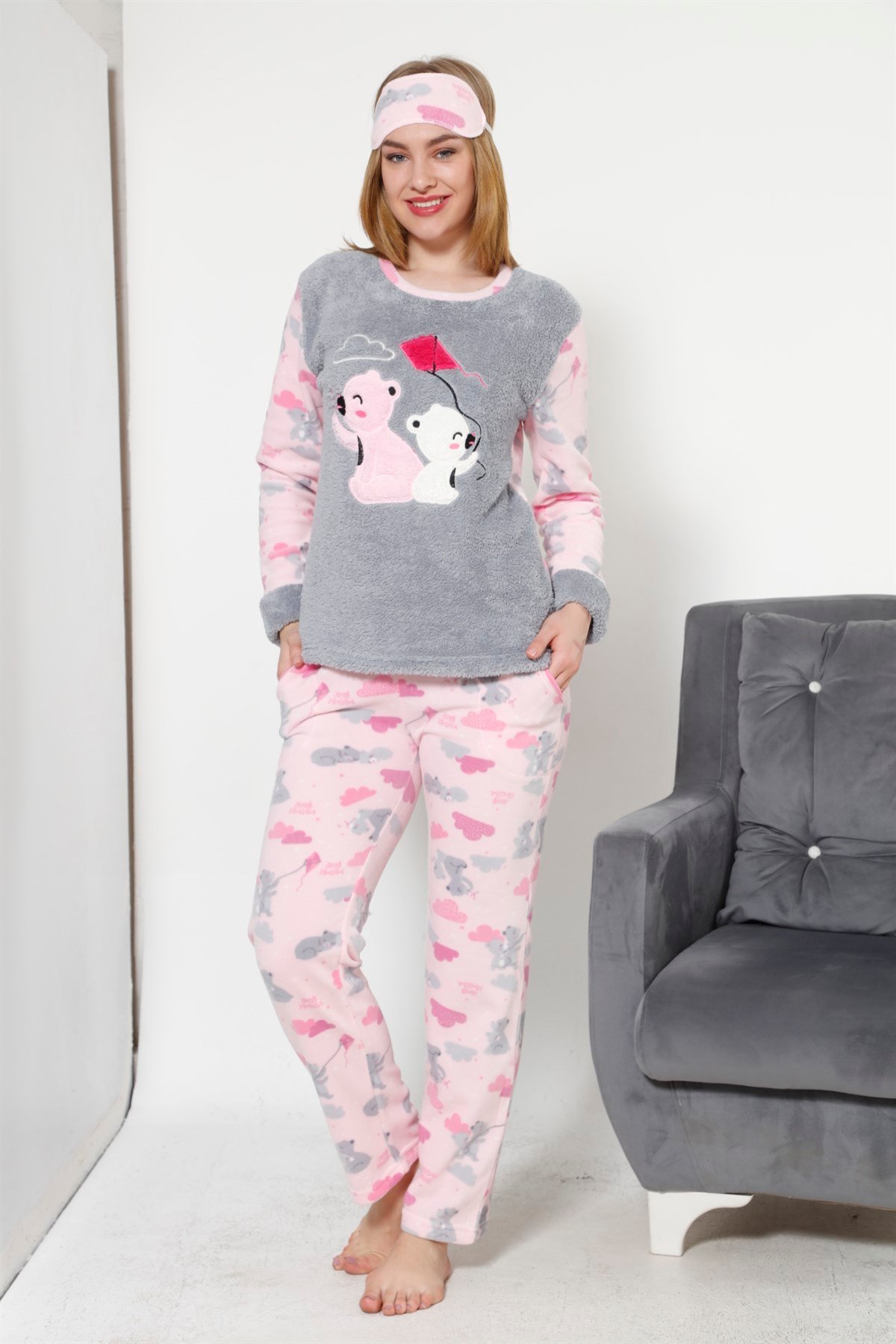 Akbeniz WellSoft Kadın Pijama Takımı 8032