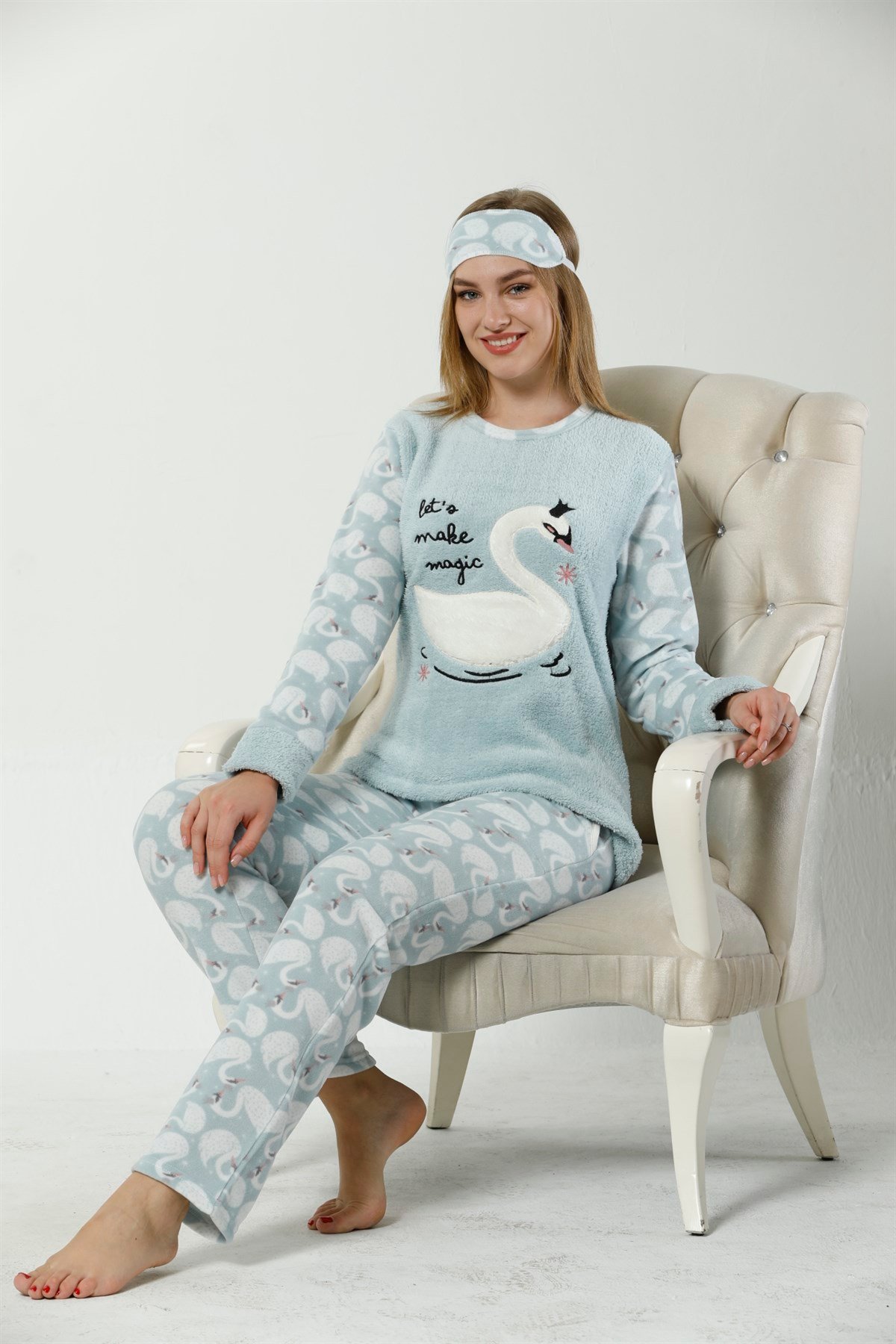 Akbeniz WellSoft Kadın Pijama Takımı 8058