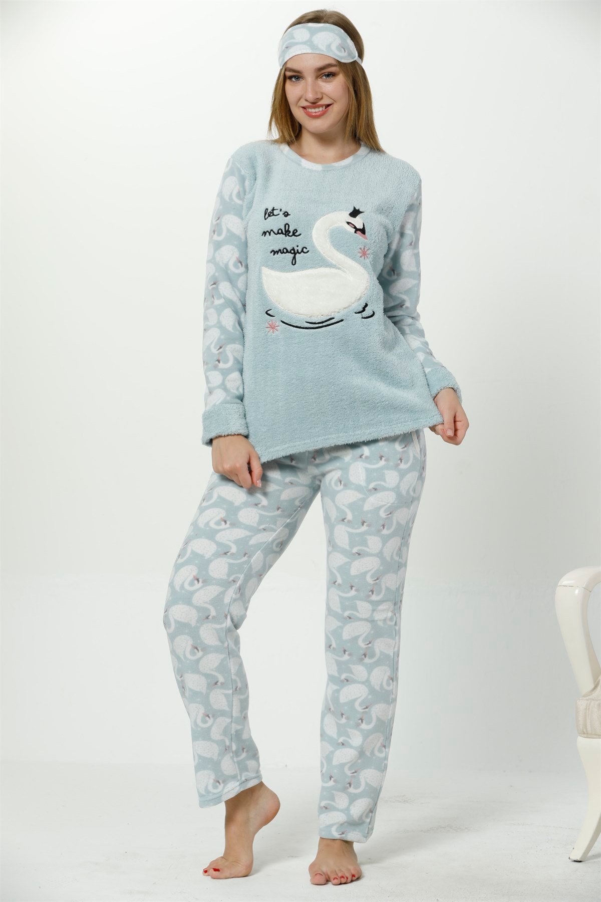 Akbeniz WellSoft Kadın Pijama Takımı 8058