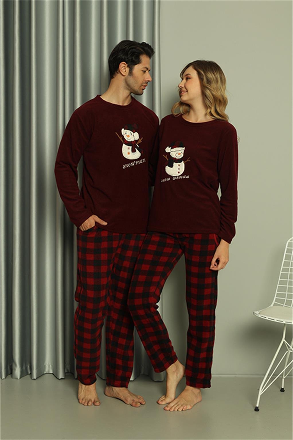 Akbeniz Welsoft Kadın Polar Sevgili Kombini Pijama Takımı 50120 Tek Takım Fiyatıdır 