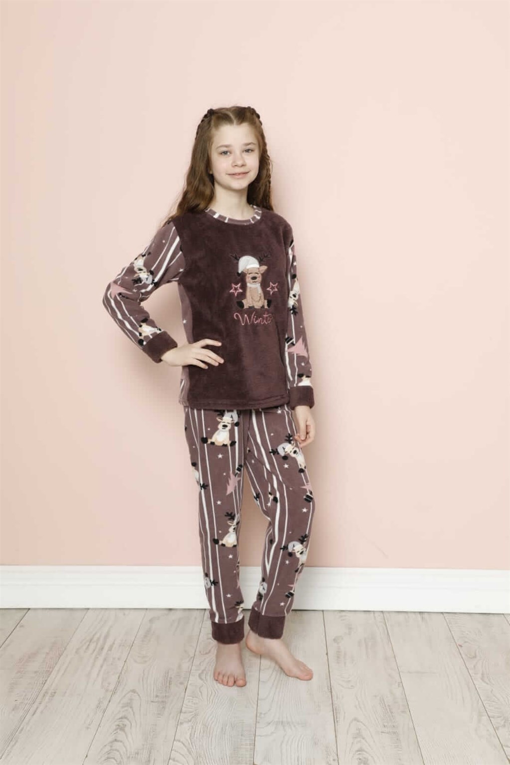 Akbeniz WelSoft Polar Çocuk Pijama Takımı 20294K