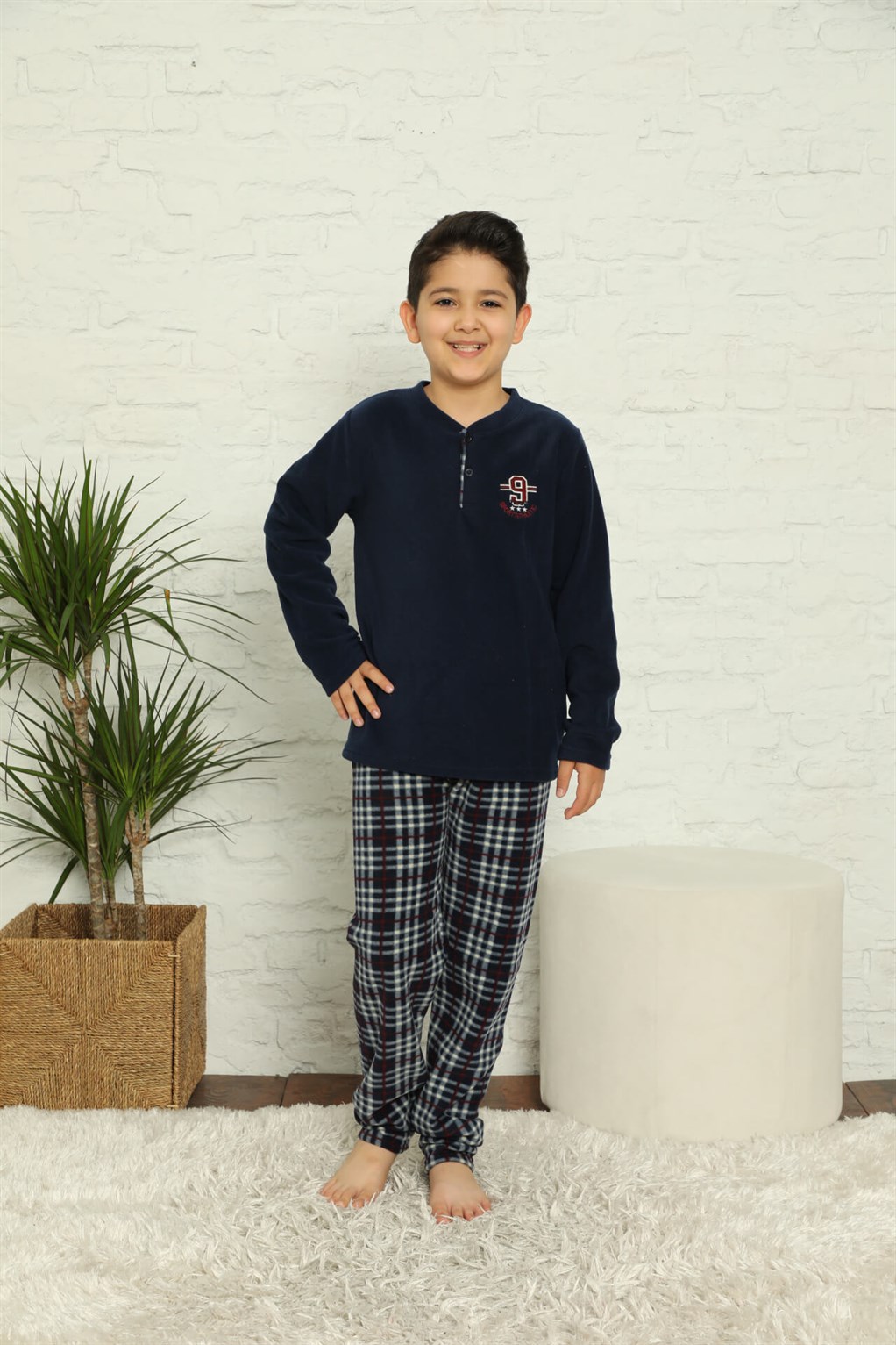 Akbeniz WelSoft Polar Erkek Çocuk Pijama Takımı 4574
