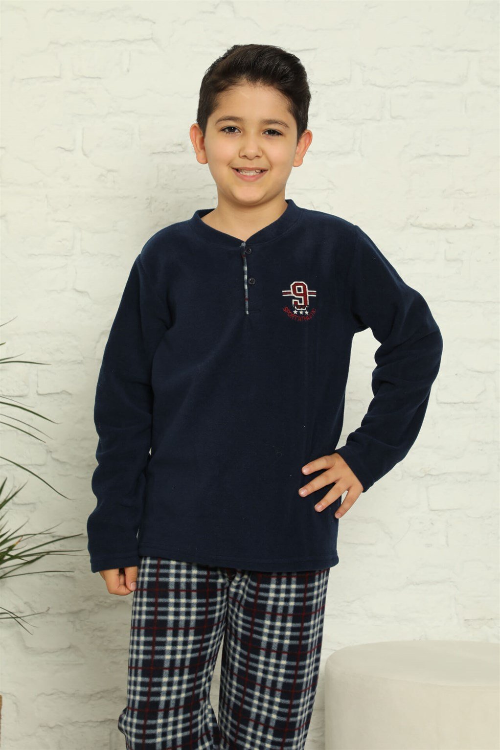 Akbeniz WelSoft Polar Erkek Çocuk Pijama Takımı 4574