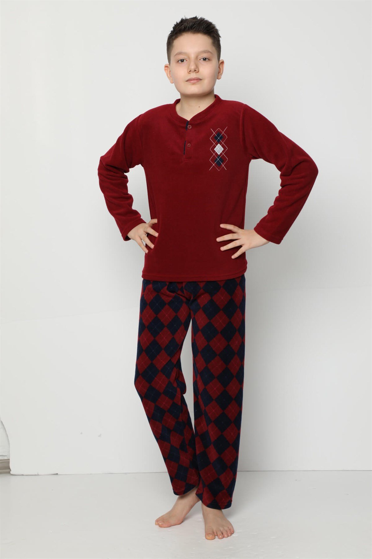 Akbeniz WelSoft Polar Erkek Çocuk Pijama Takımı 4530