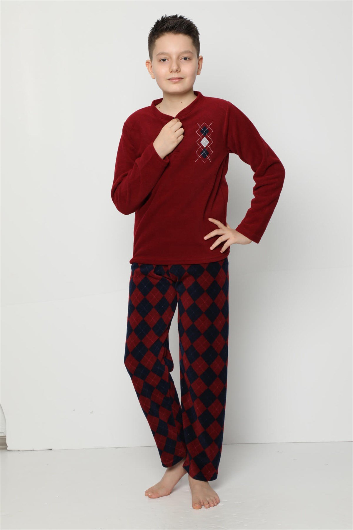 Akbeniz WelSoft Polar Erkek Çocuk Pijama Takımı 4530