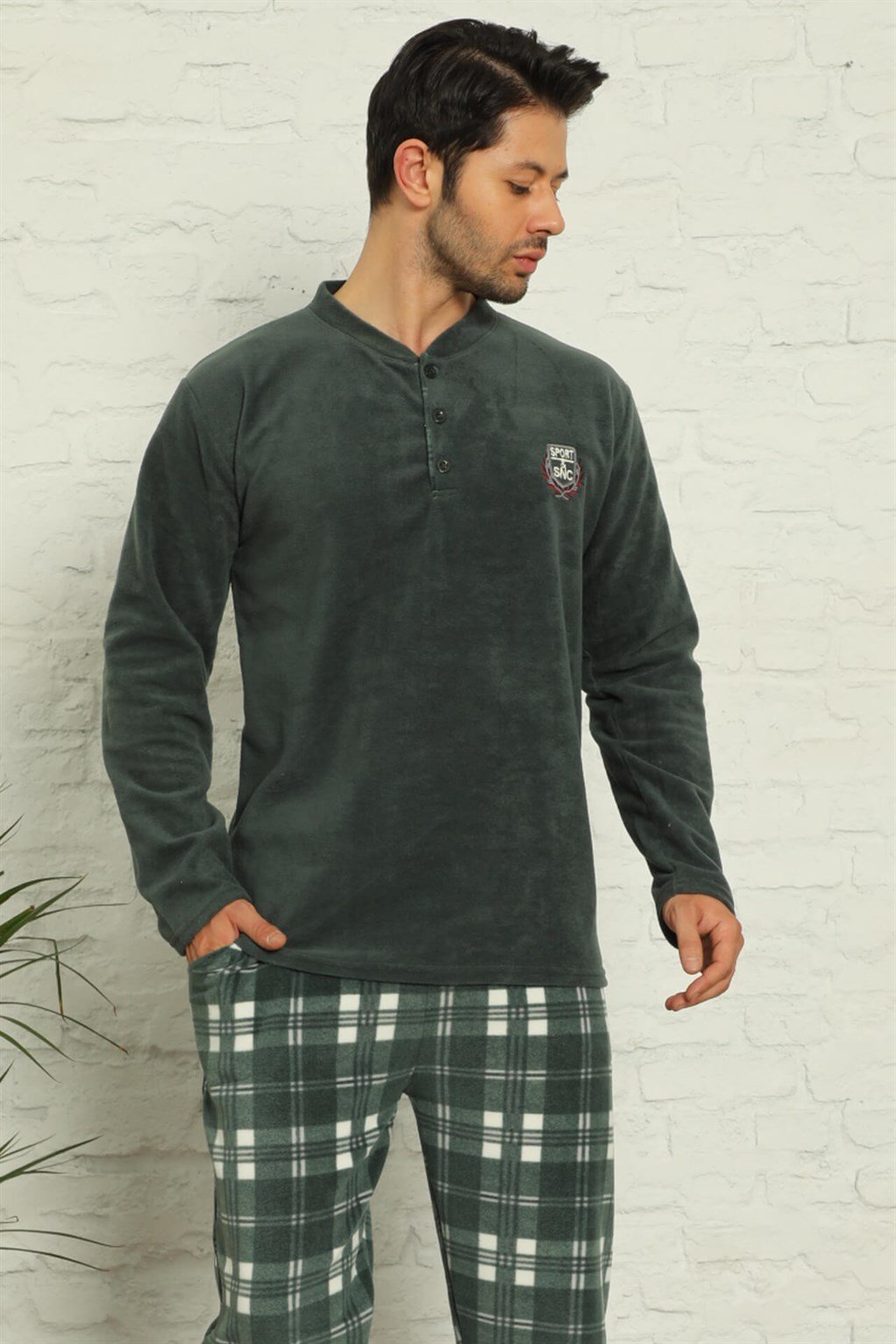 Akbeniz WelSoft Polar Erkek Pijama Takımı 6755