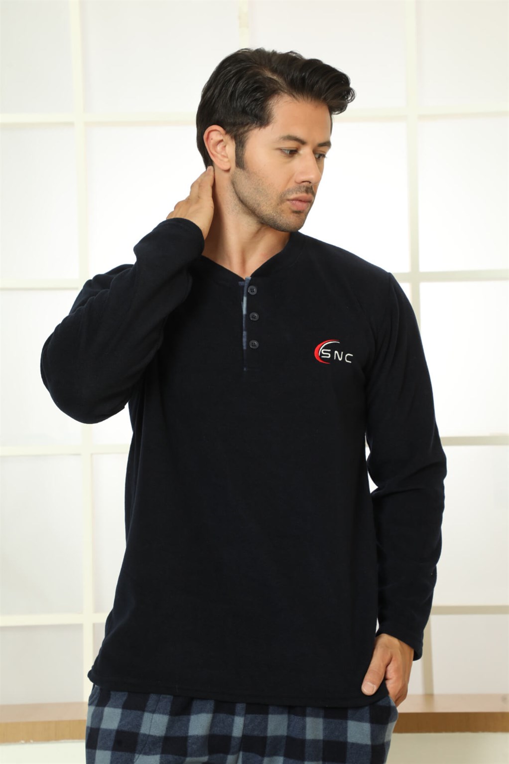 Akbeniz WelSoft Polar Erkek Pijama Takımı 6820