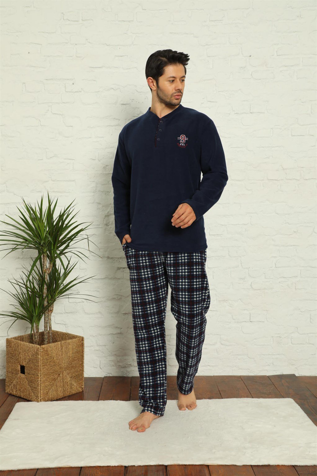 Akbeniz WelSoft Polar Erkek Pijama Takımı 6753