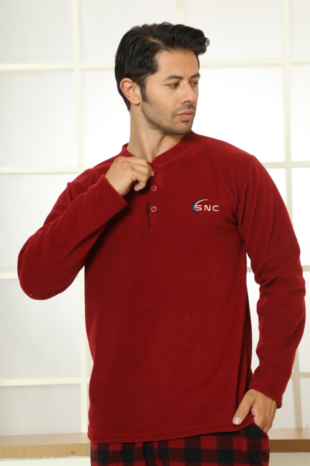 Akbeniz WelSoft Polar Erkek Pijama Takımı 6821