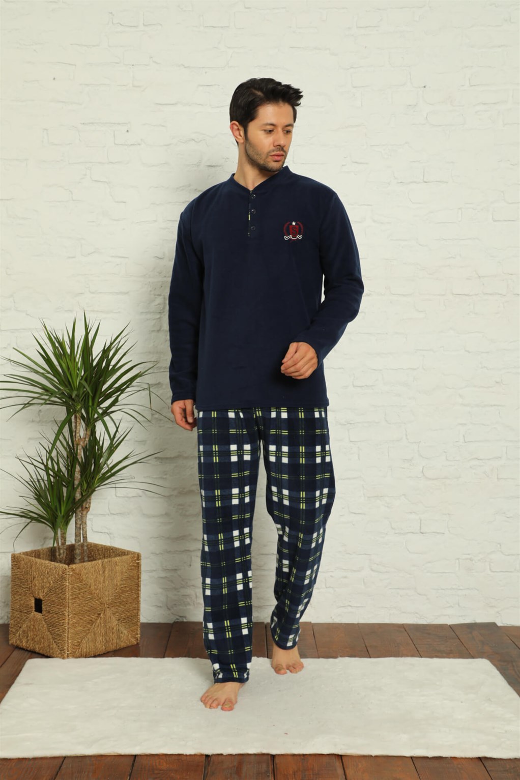 Akbeniz WelSoft Polar Erkek Pijama Takımı 6756