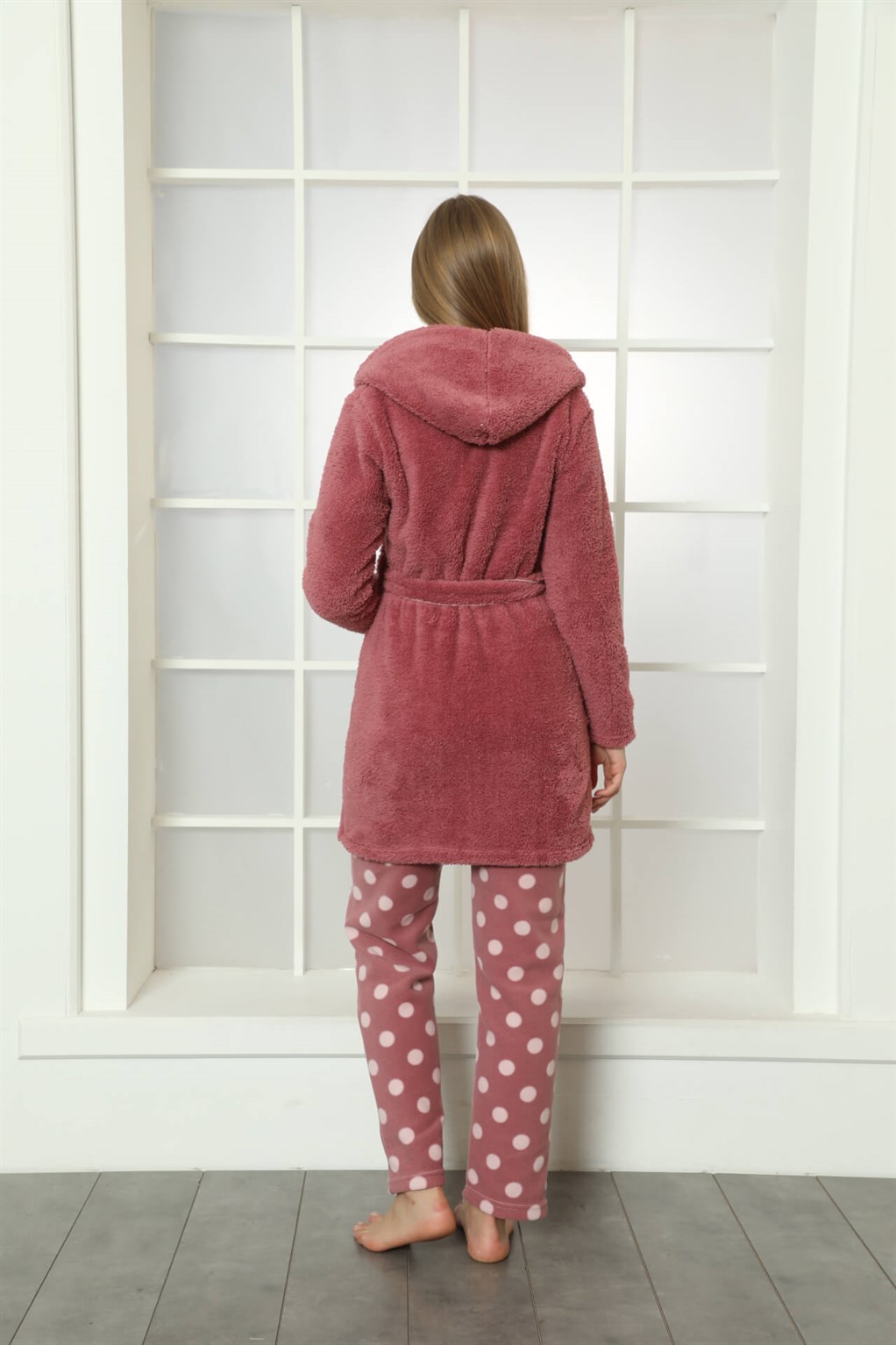 Akbeniz Welsoft Polar Kadın 3'lü Pijama Takımı 808023