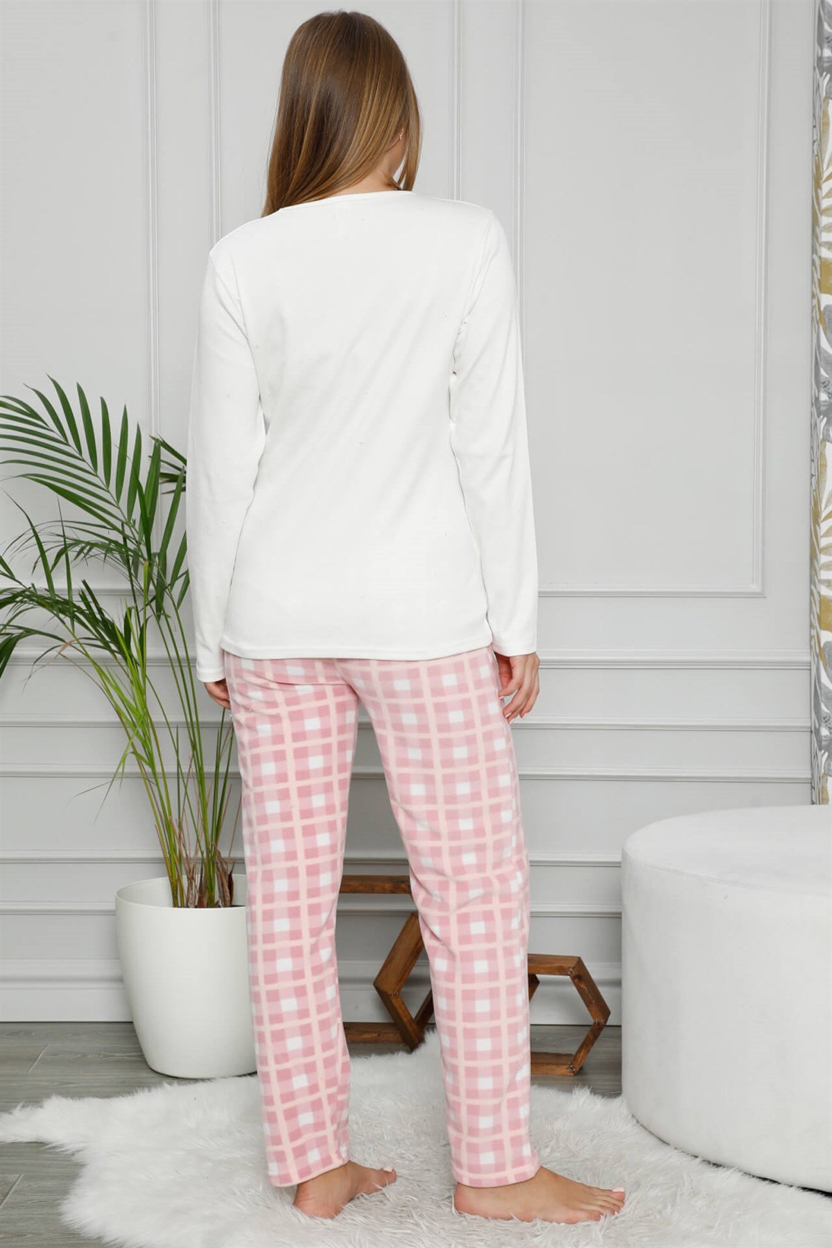 Akbeniz Welsoft Polar Kadın 3'lü Pijama Takımı 8110