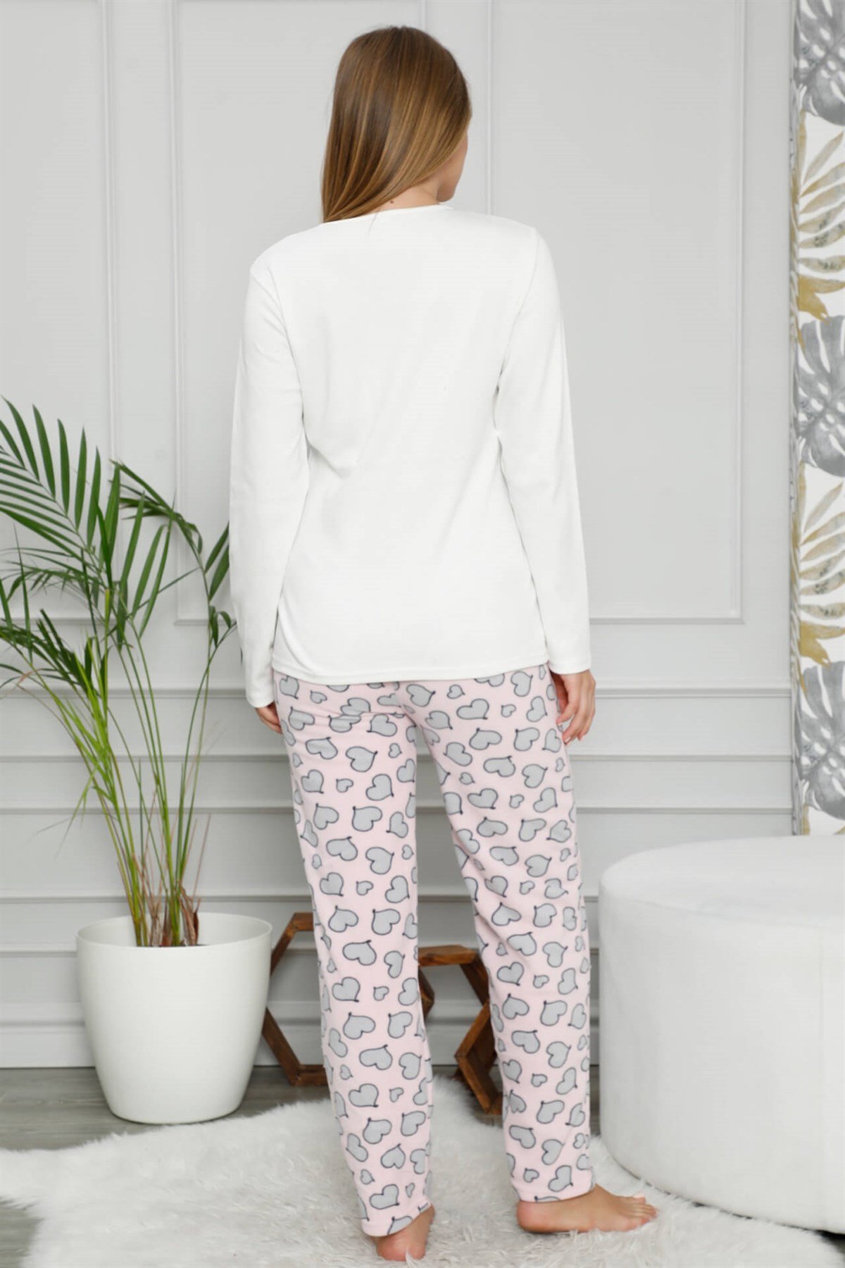 Akbeniz Welsoft Polar Kadın 3'lü Pijama Takımı 8106