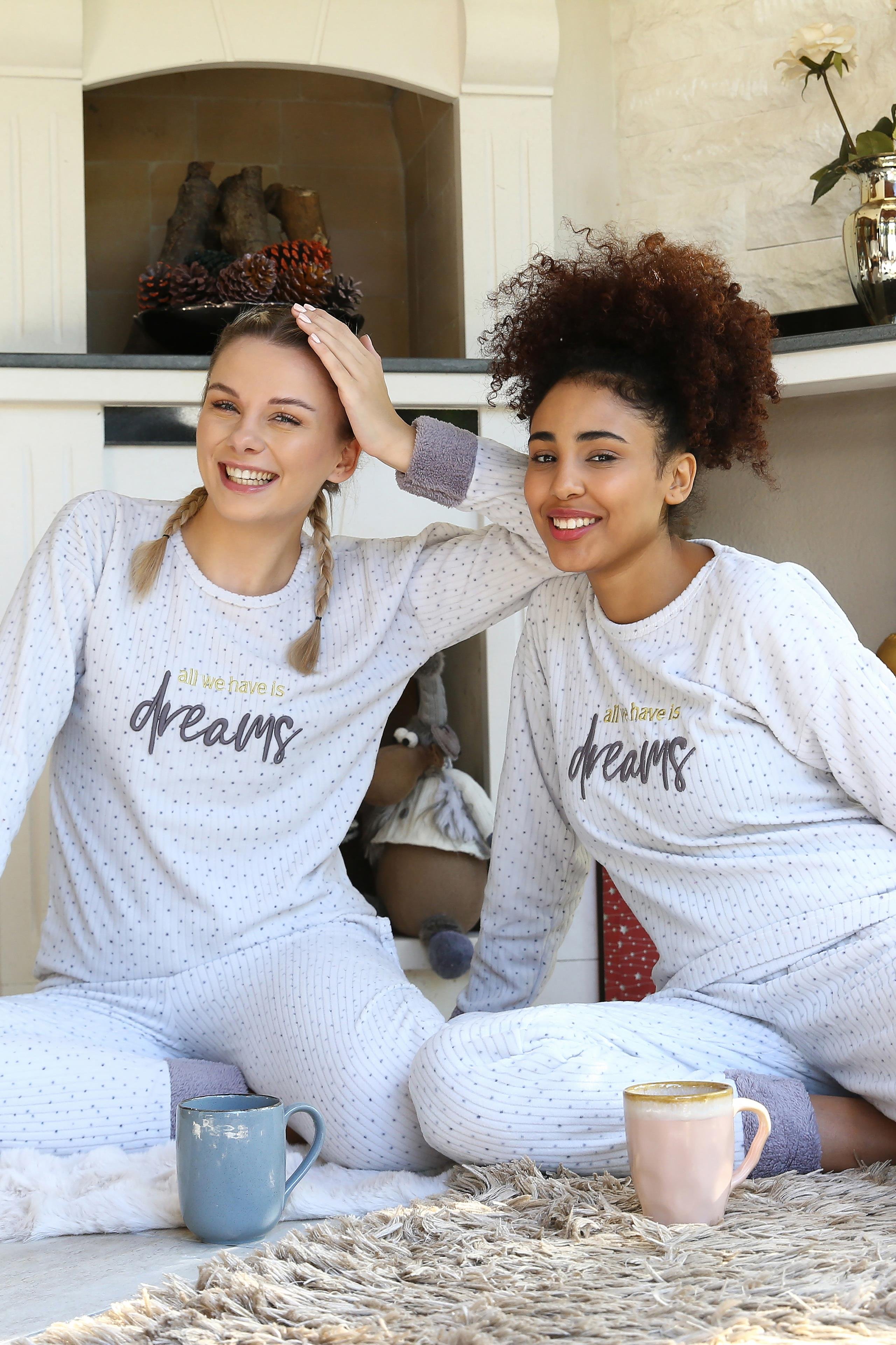 Akbeniz Welsoft Polar Kadın Pijama Takımı 8515