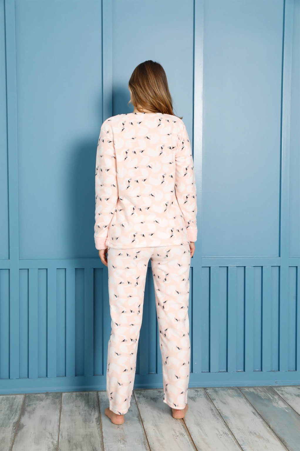 Akbeniz Welsoft Polar Kadın Pijama Takımı 8455
