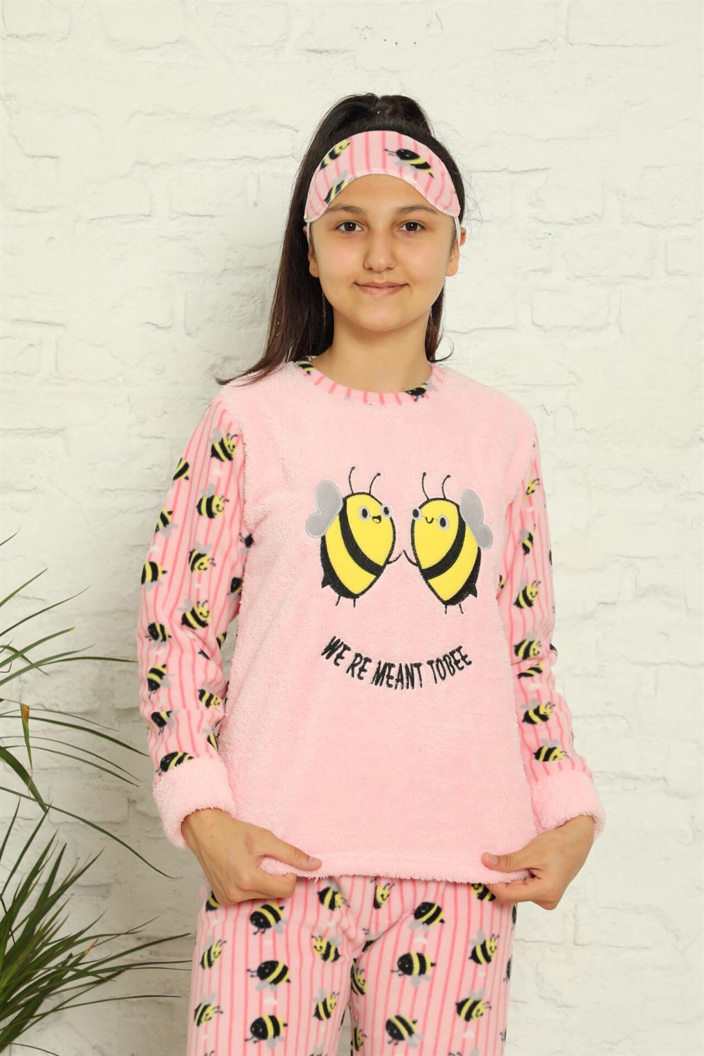 Akbeniz WelSoft Polar Kız Çocuk Pijama Takımı 4581