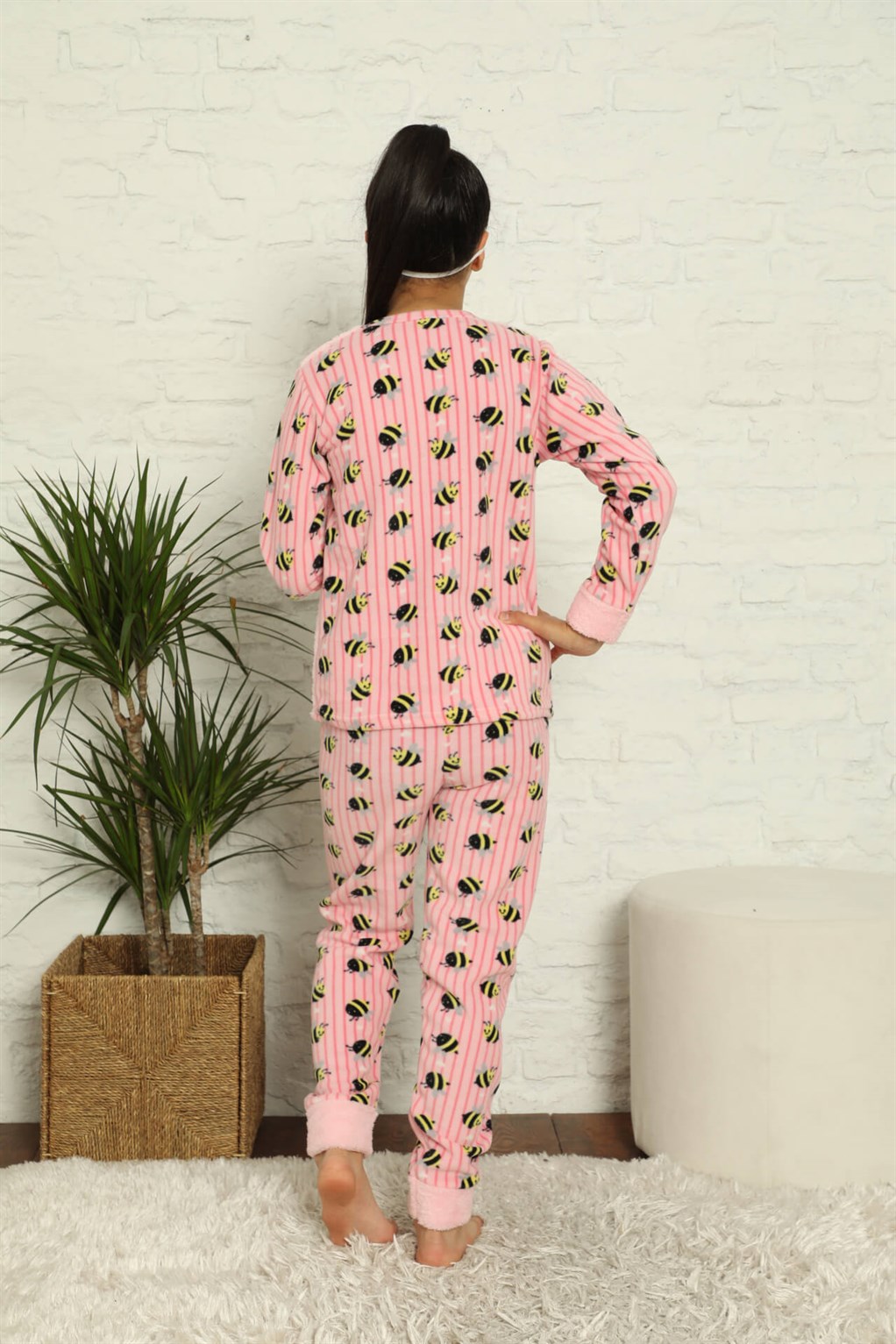 Akbeniz WelSoft Polar Kız Çocuk Pijama Takımı 4581