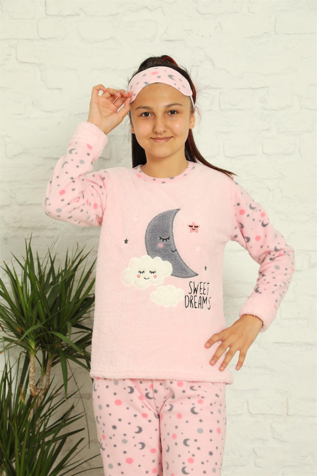 Akbeniz WelSoft Polar Kız Çocuk Pijama Takımı 4583