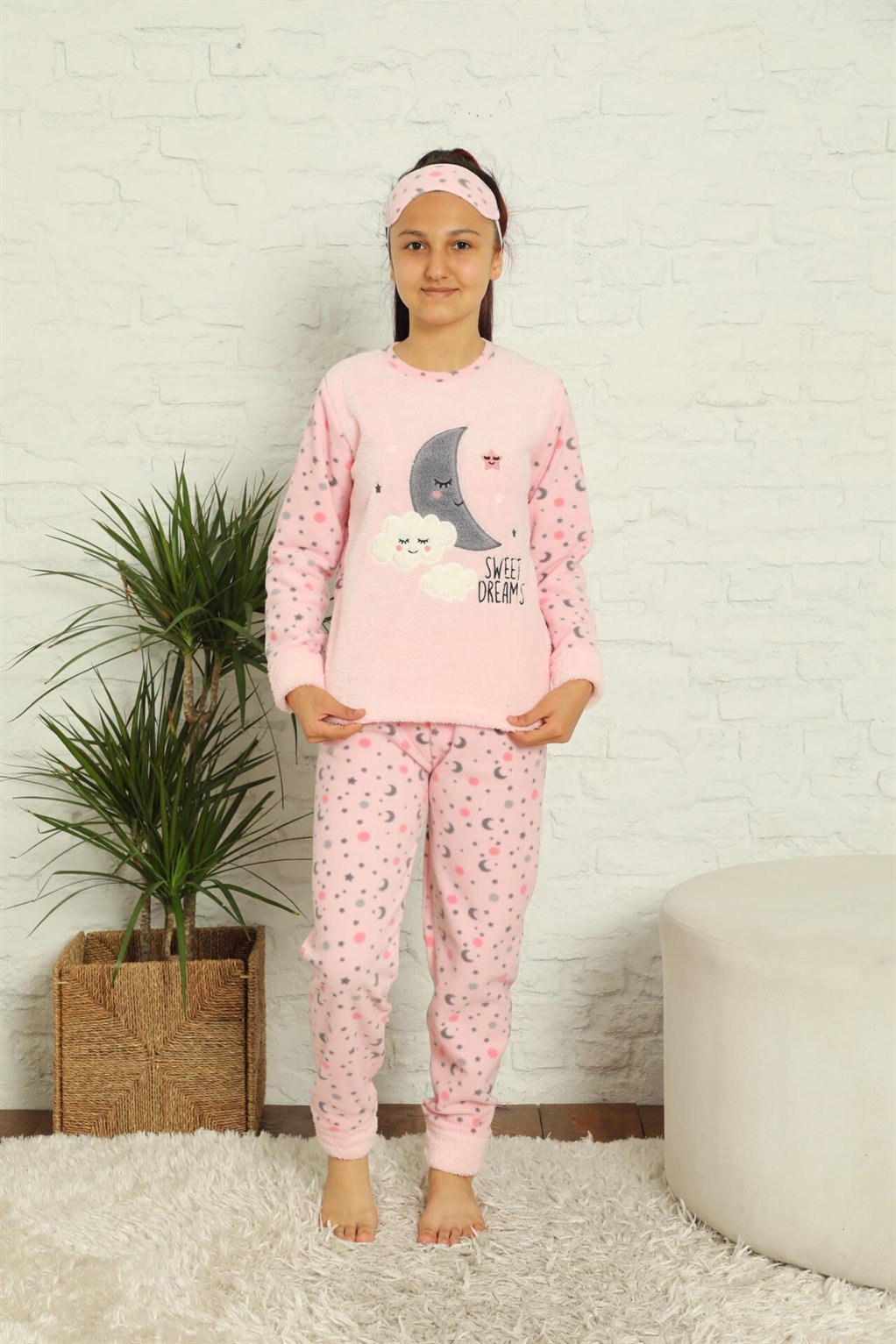 Akbeniz WelSoft Polar Kız Çocuk Pijama Takımı 4583