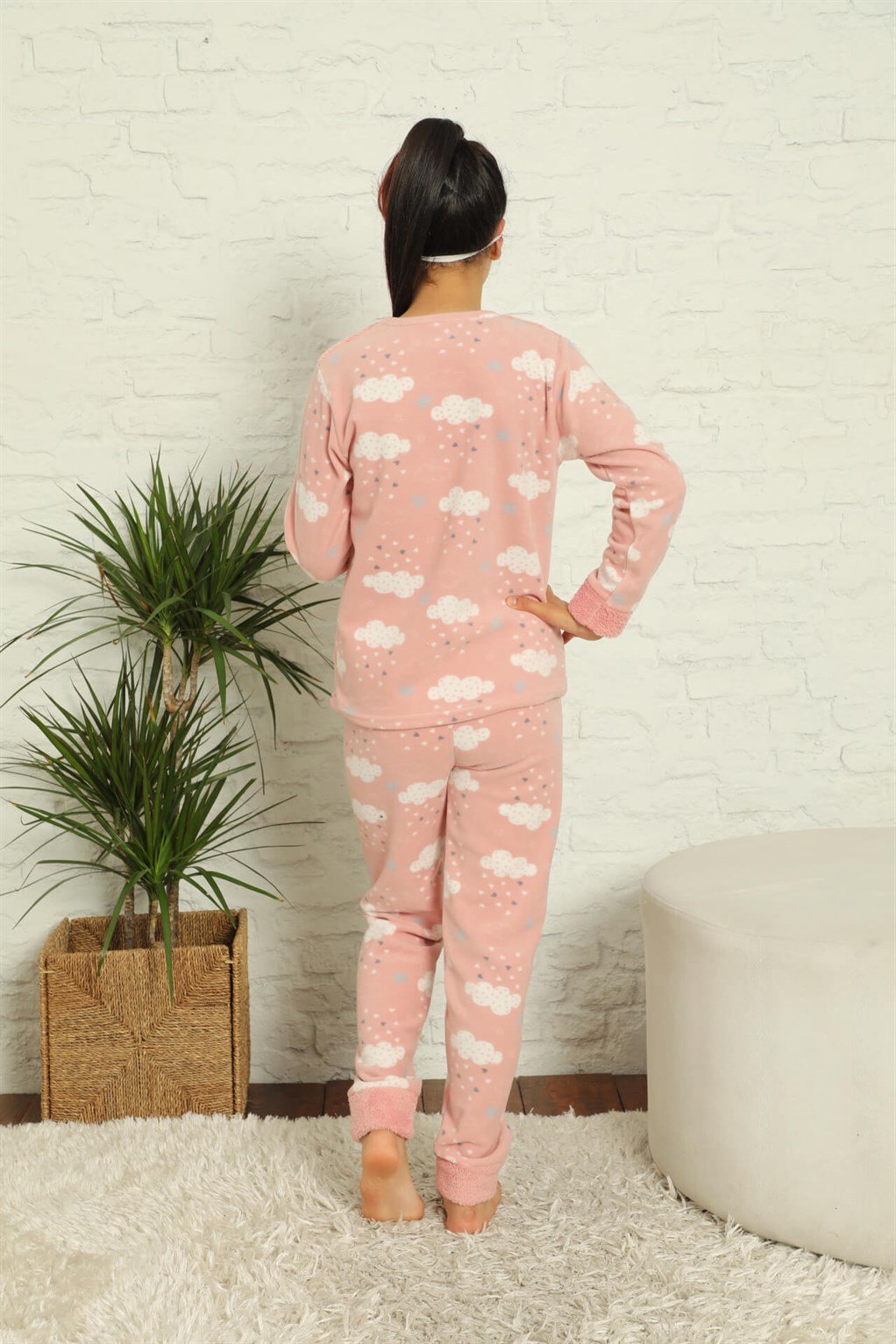 Akbeniz WelSoft Polar Kız Çocuk Pijama Takımı 4585
