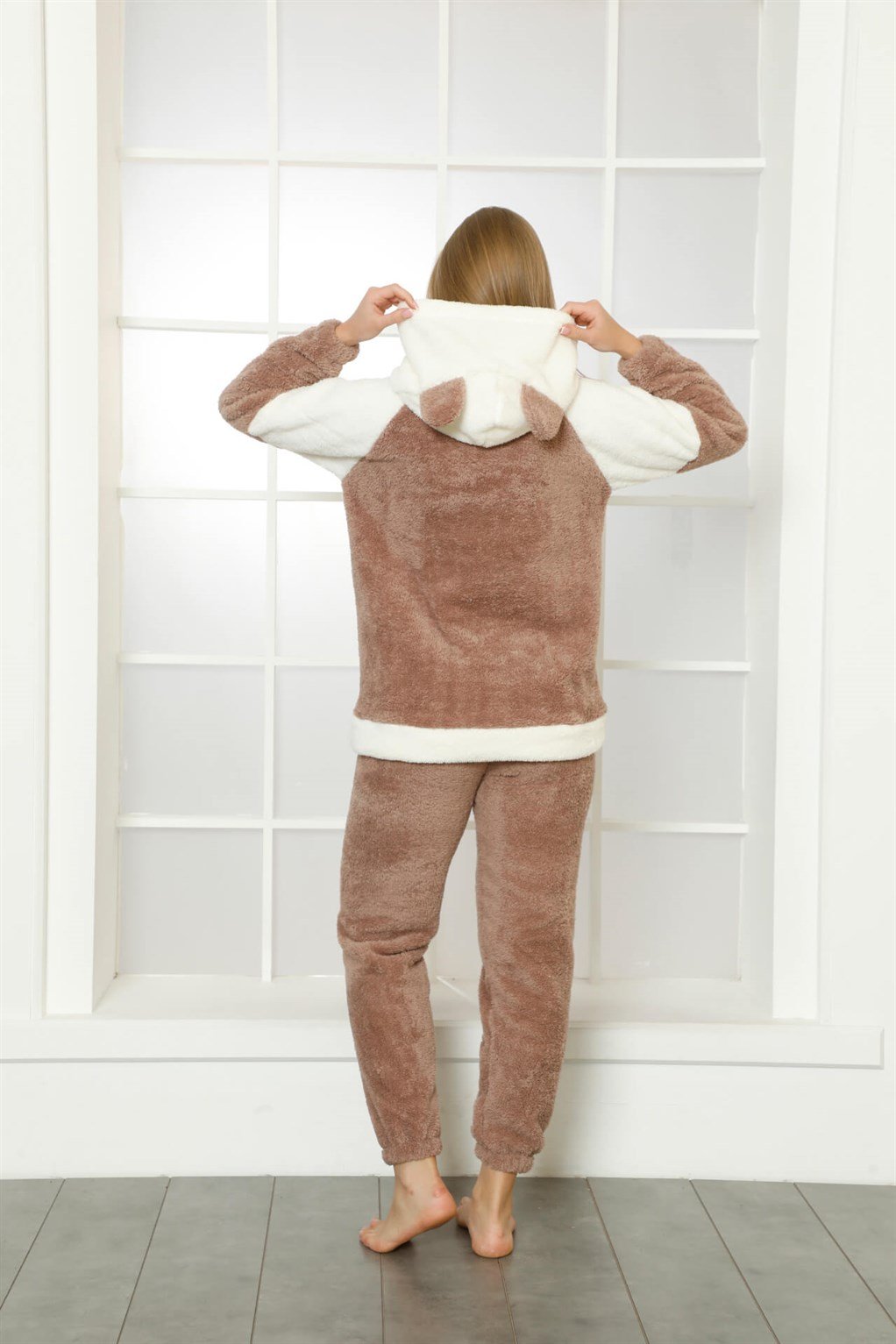 Akbeniz Welsoft Polar Peluş Kadın Pijama Takımı 818112