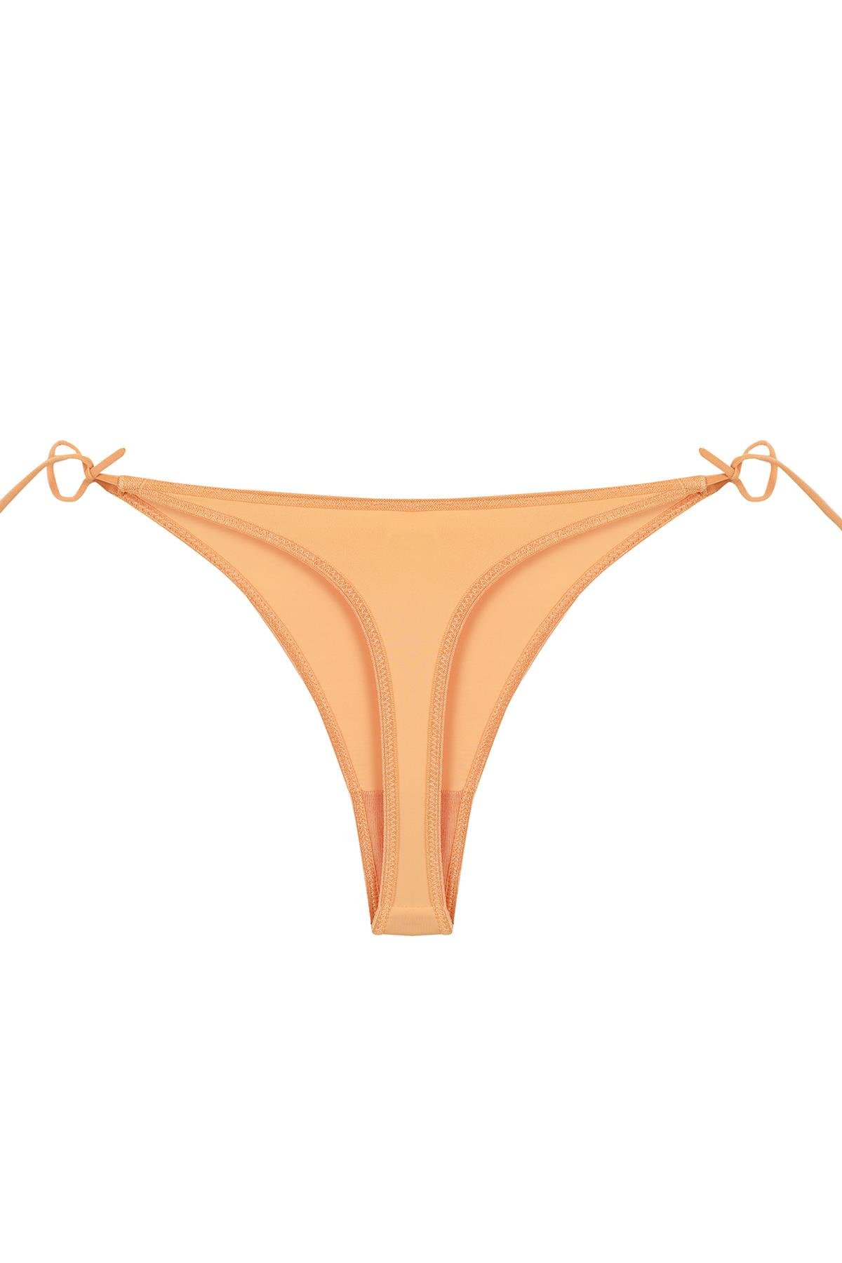 Kadın Turuncu Yandan Bağlamalı 2’li Tanga Slip