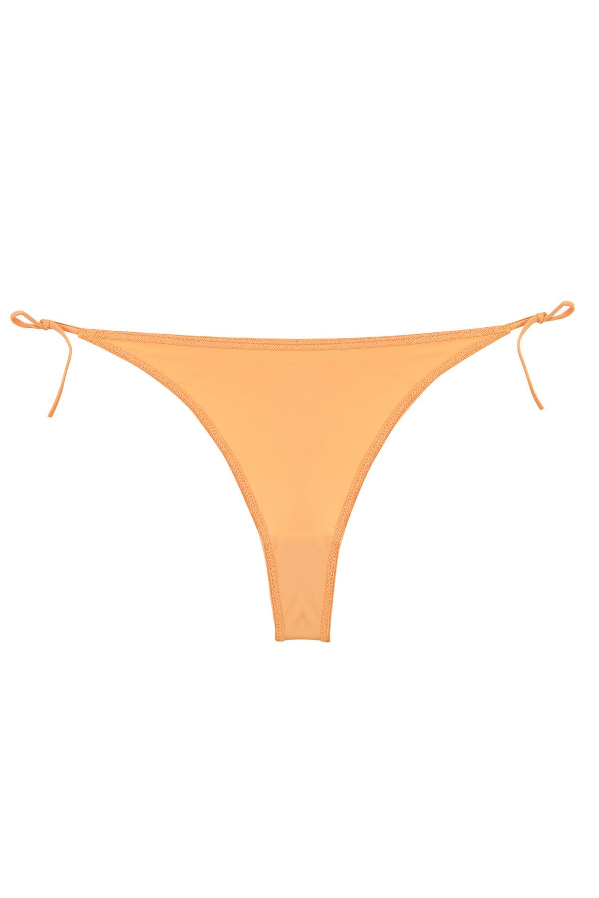 Kadın Turuncu Yandan Bağlamalı 2’li Tanga Slip