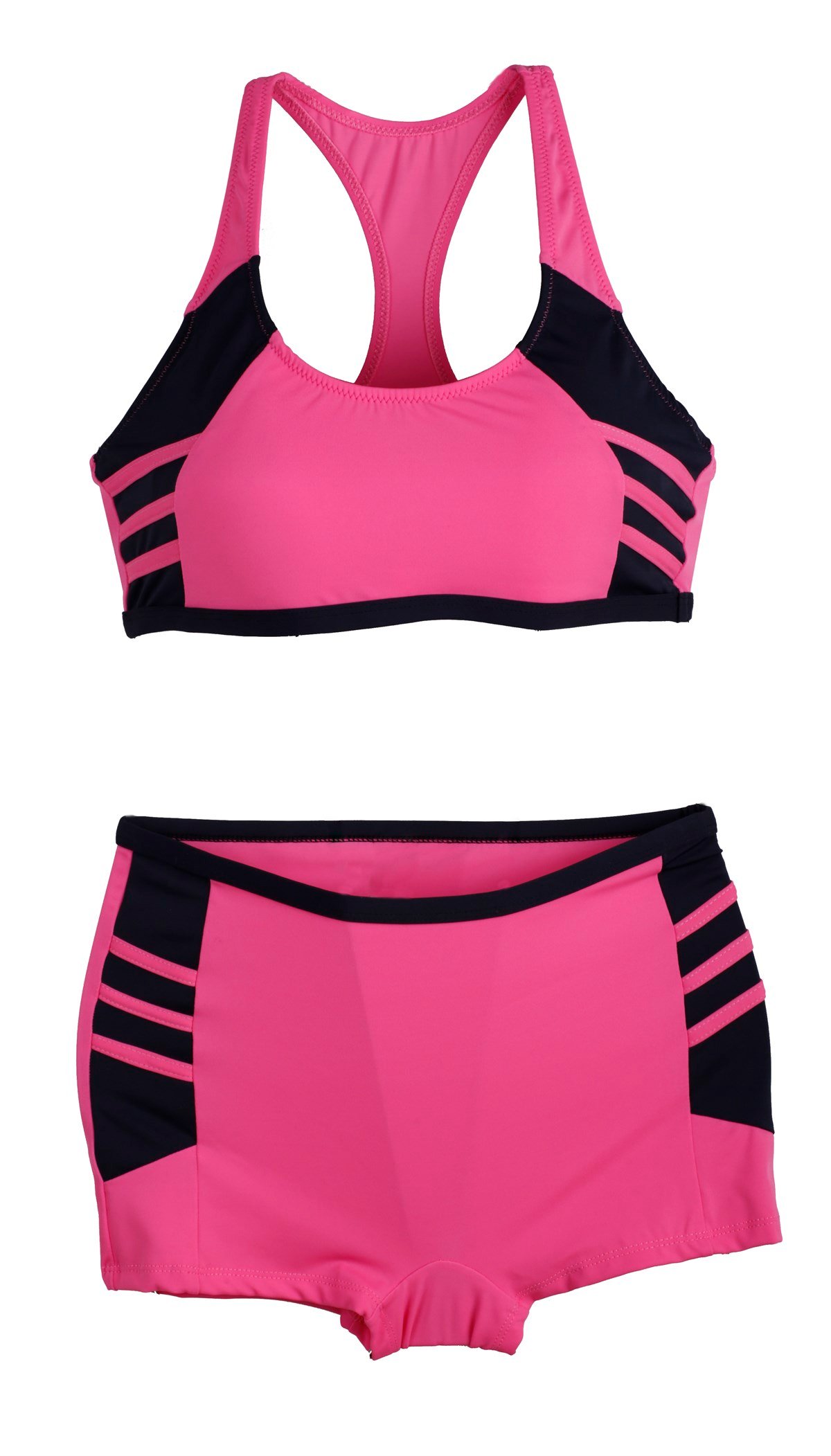 Sporcu Bikini Pembe Lacivert Renkli