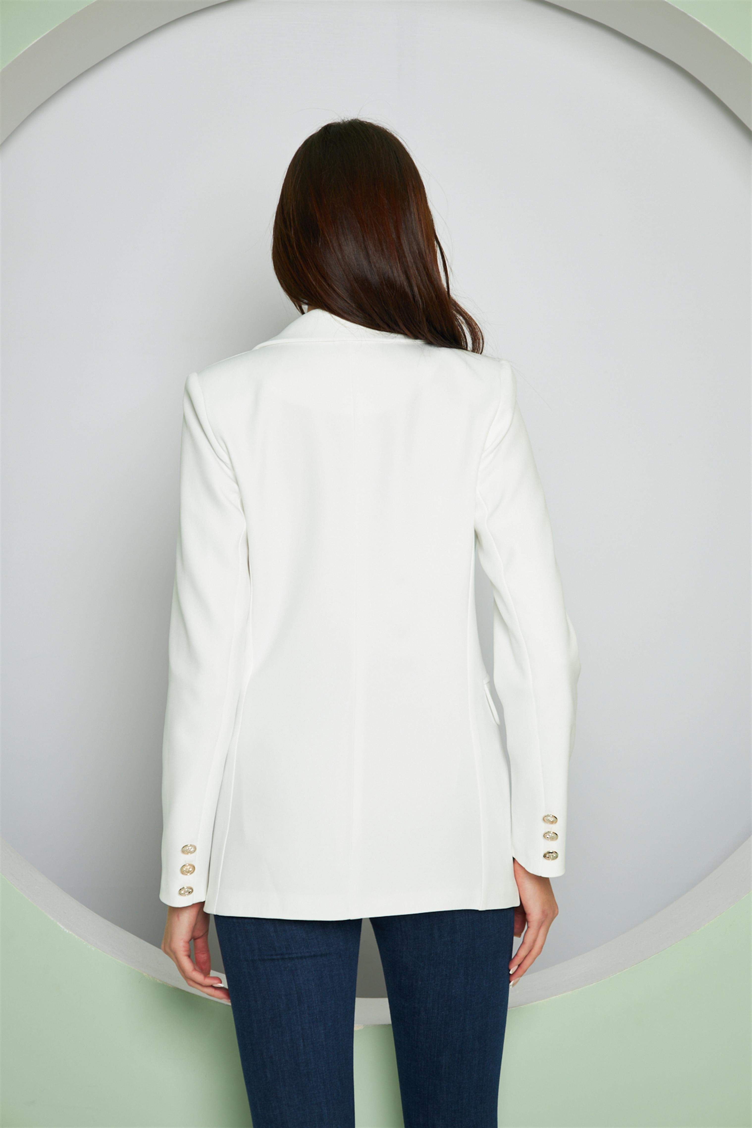Balmain Ceket Ekru