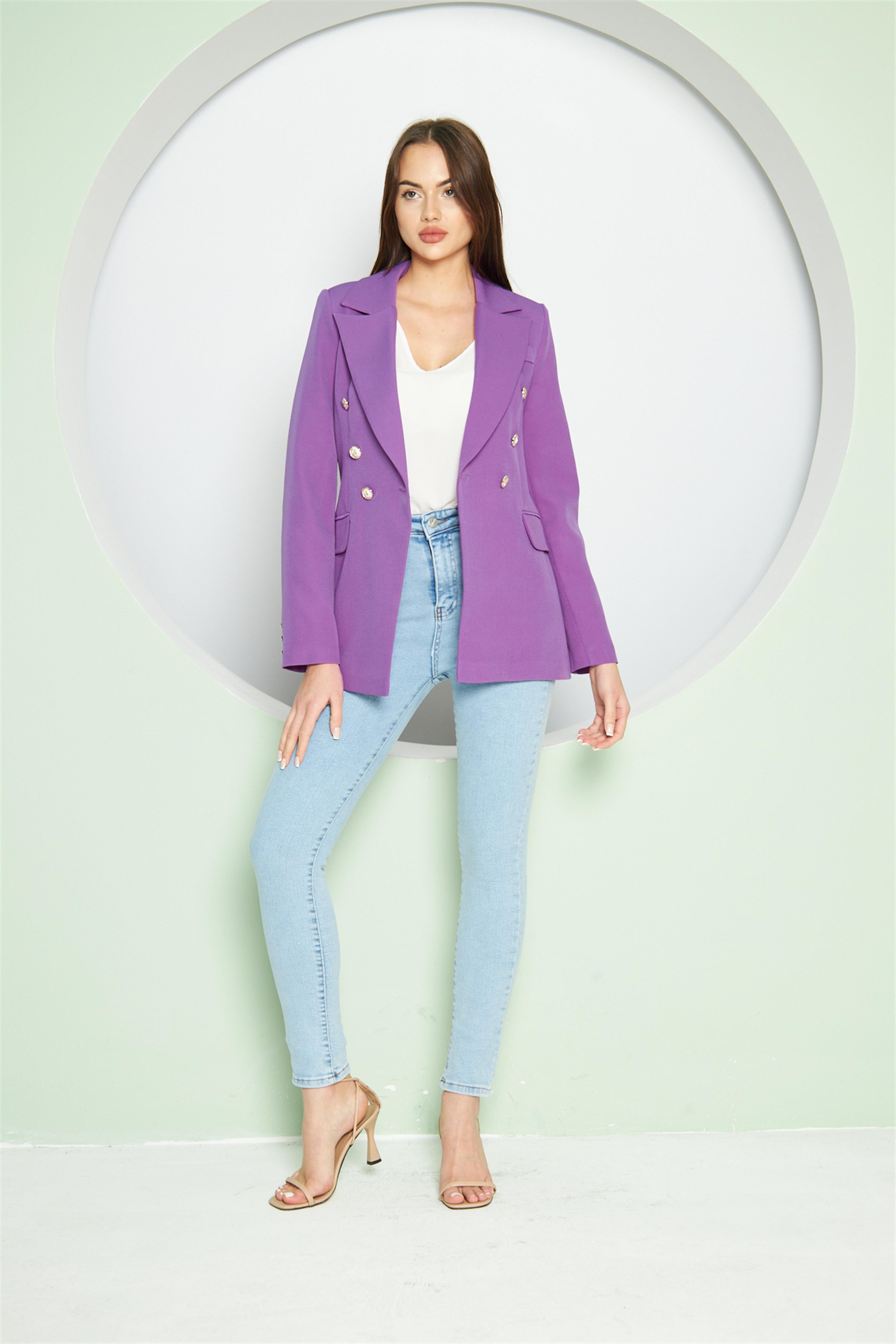 Balmain Ceket Lila